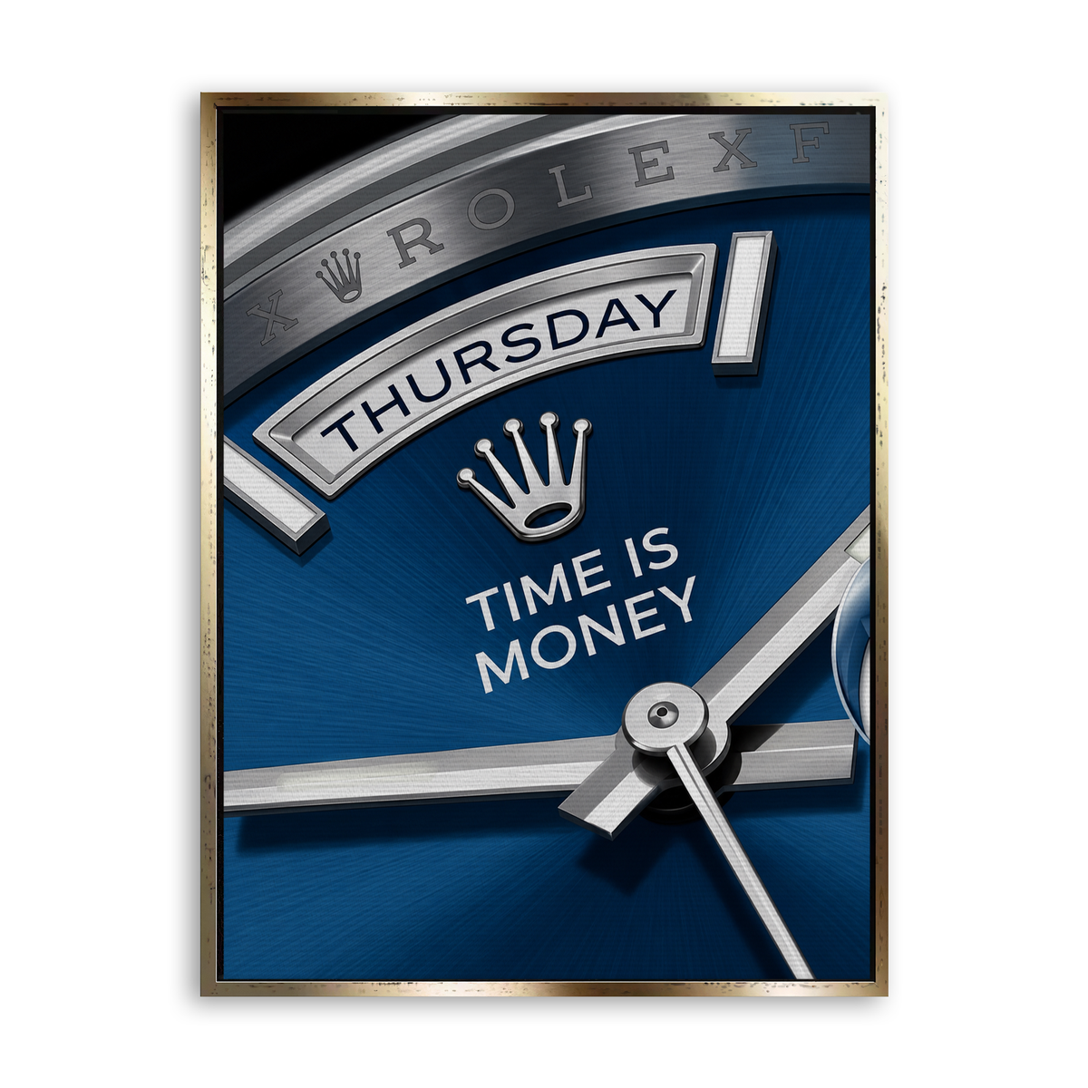 Thursday Watch Leinwand Gold