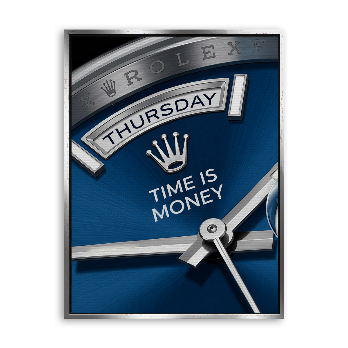 Thursday Watch Leinwand Silber