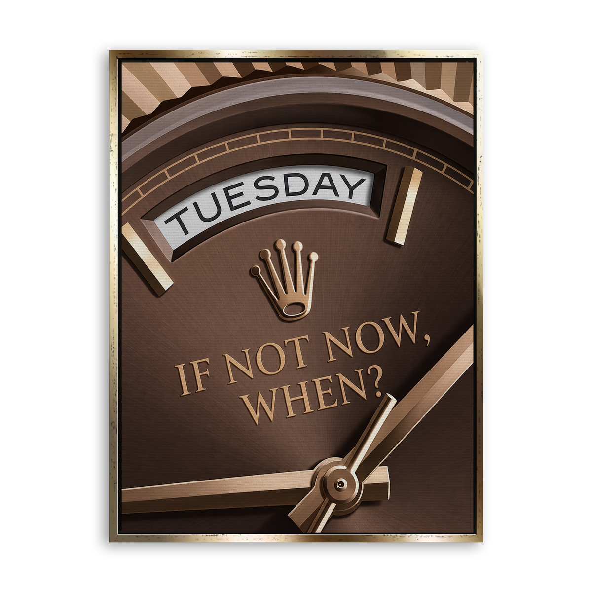 Tuesday Watch Leinwand Gold