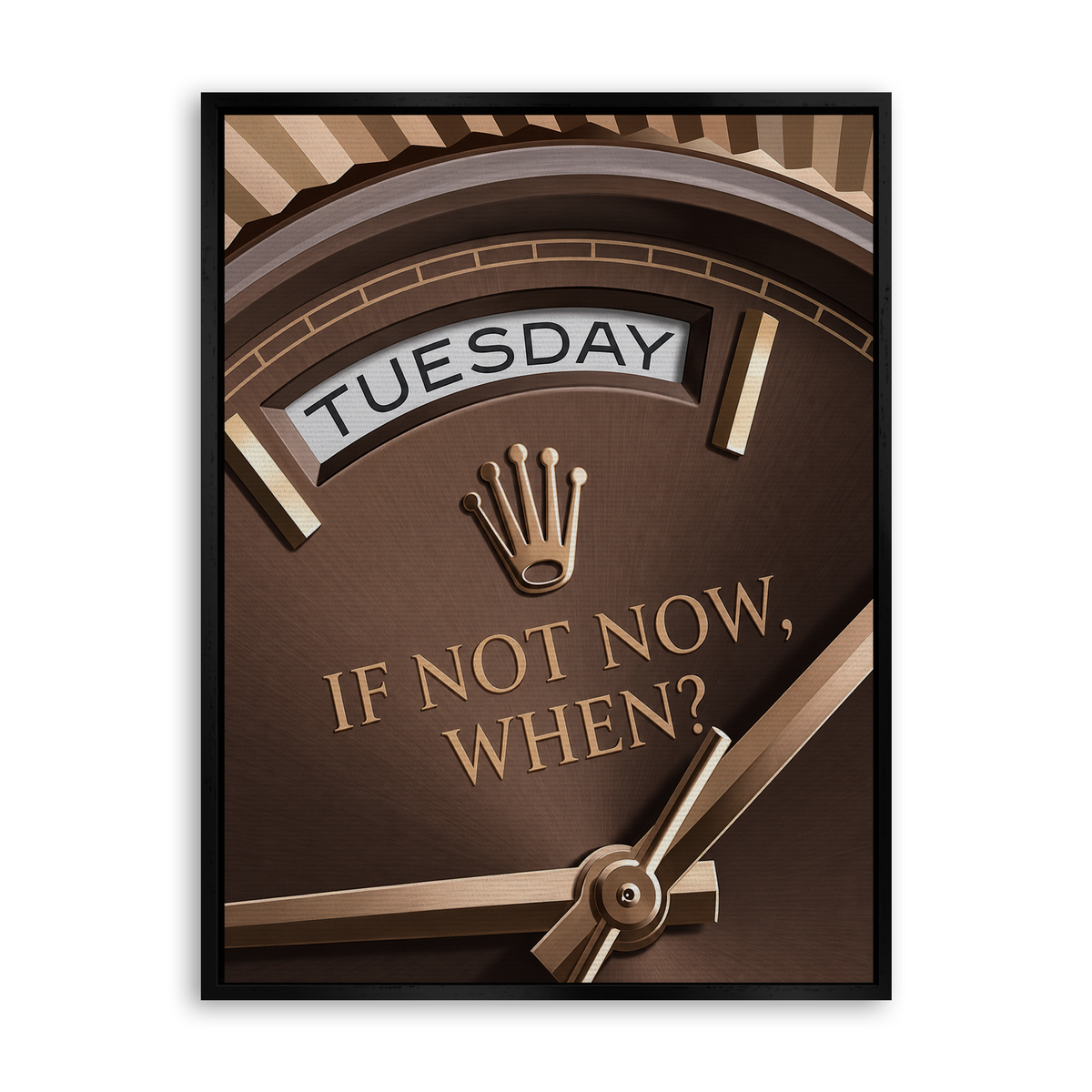 Tuesday Watch Leinwand Schwarz