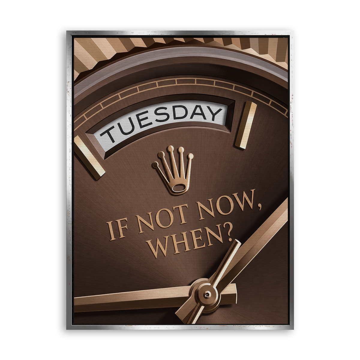 Tuesday Watch Leinwand Silber