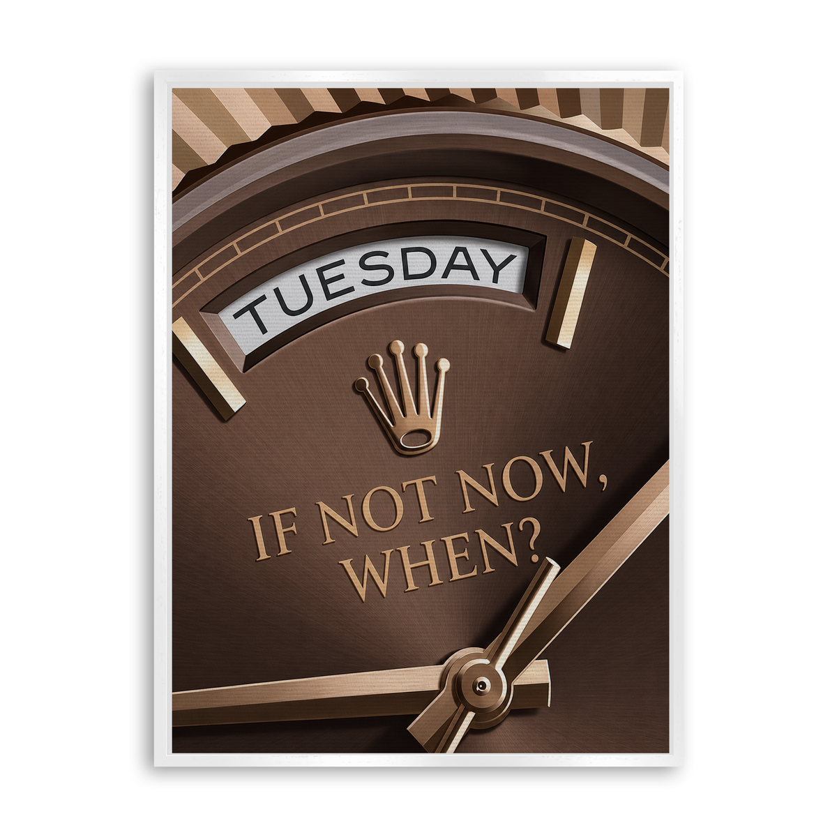 Tuesday Watch Leinwand Weiß