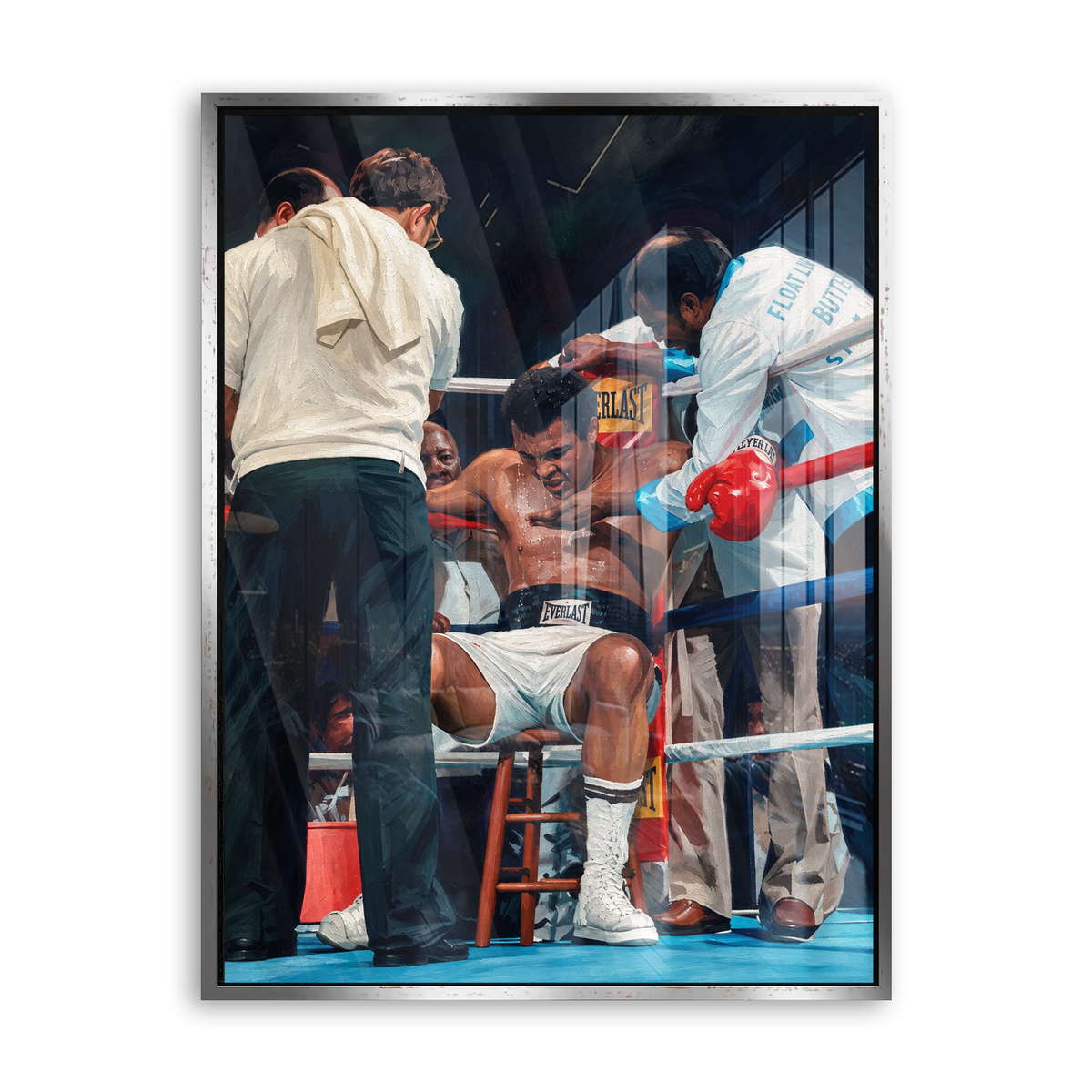 In the Corner - Acrylglas Silber