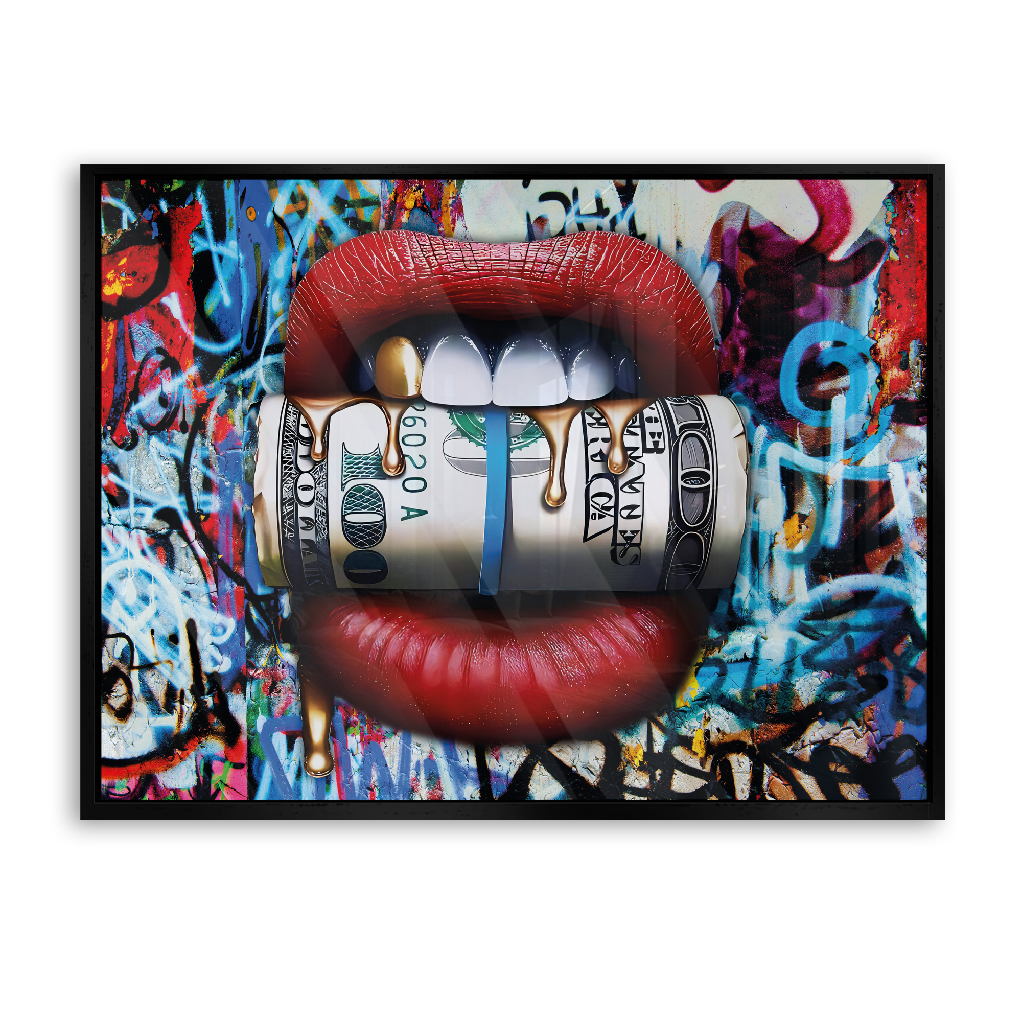 Lips full with Cash