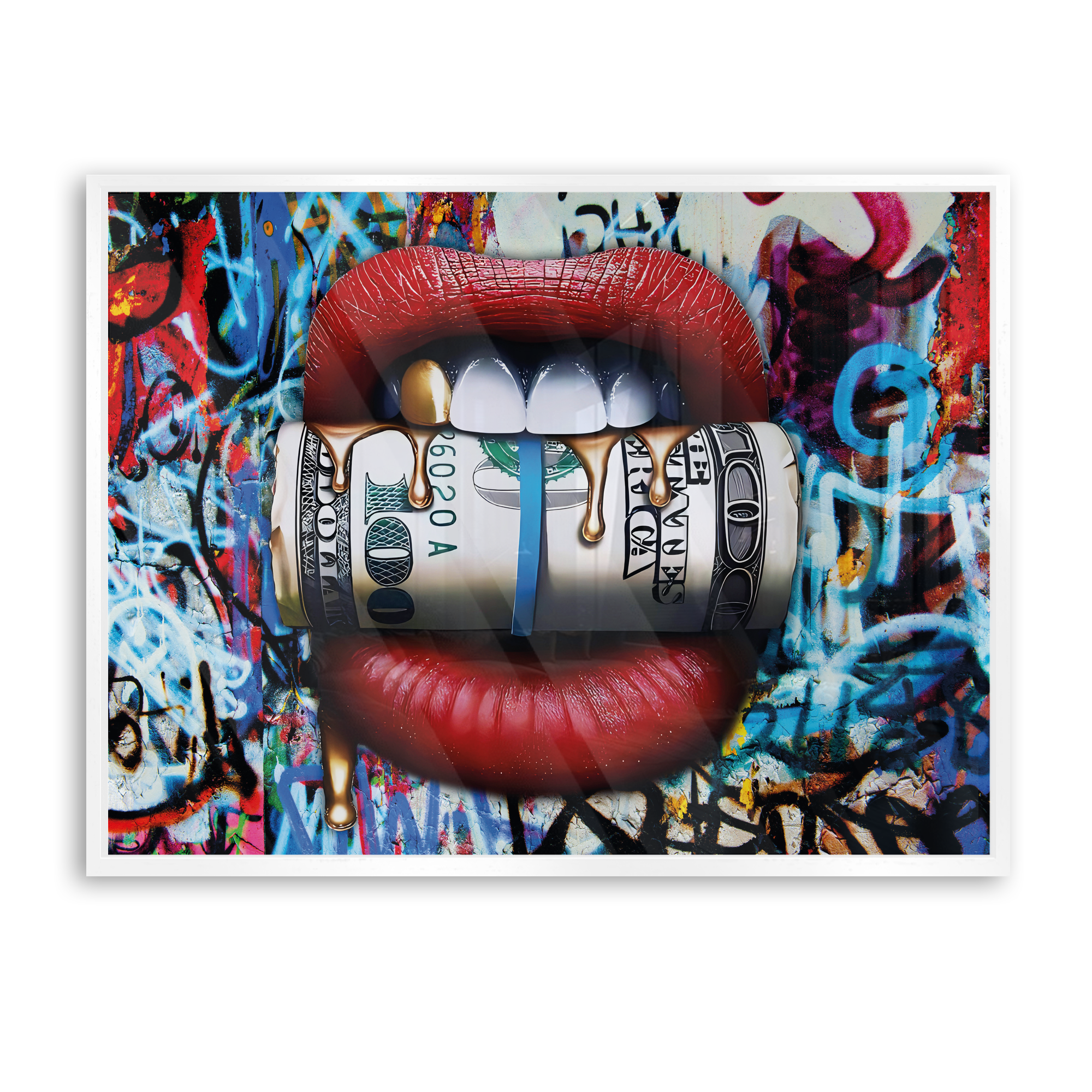 Lips full with Cash