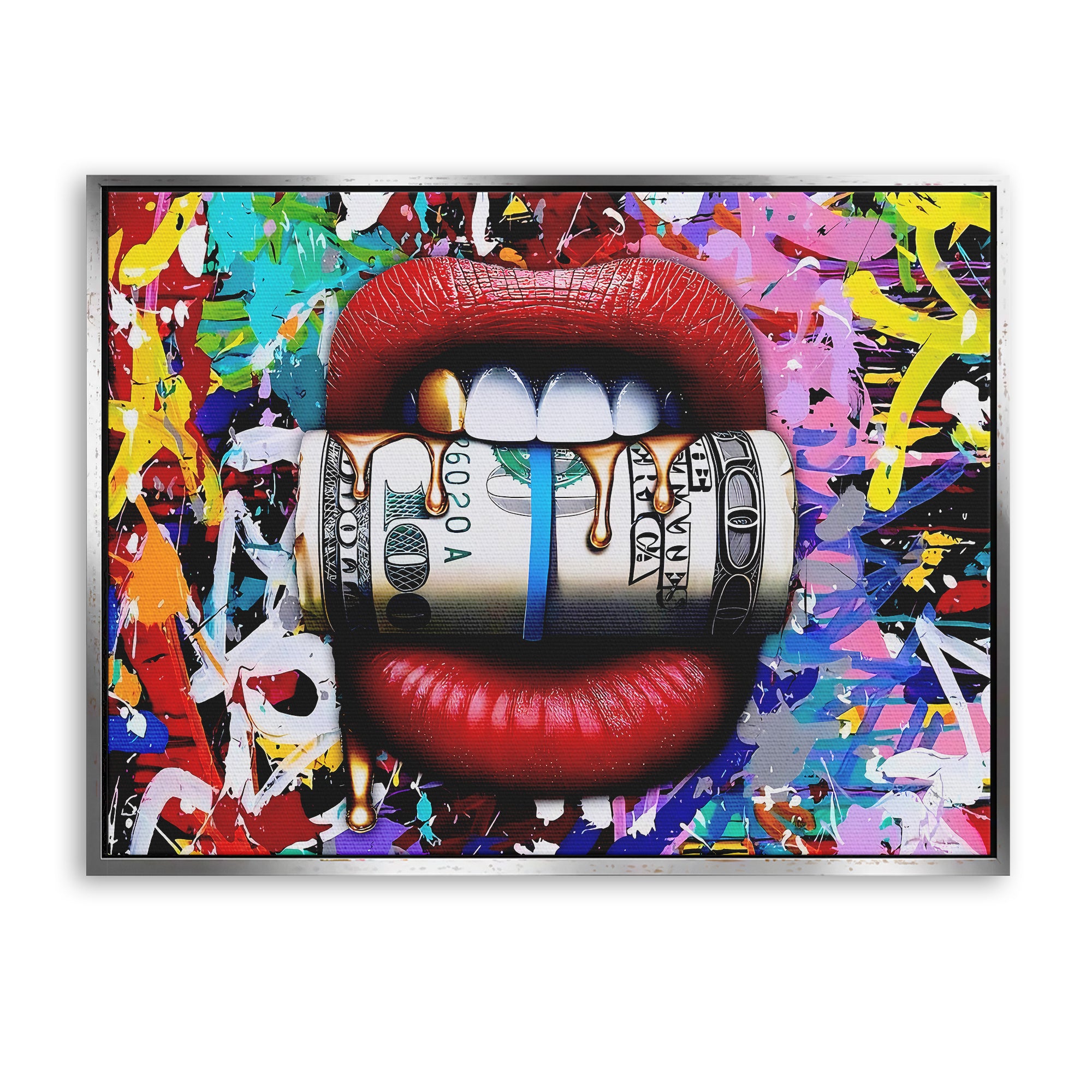 Lips full with Cash