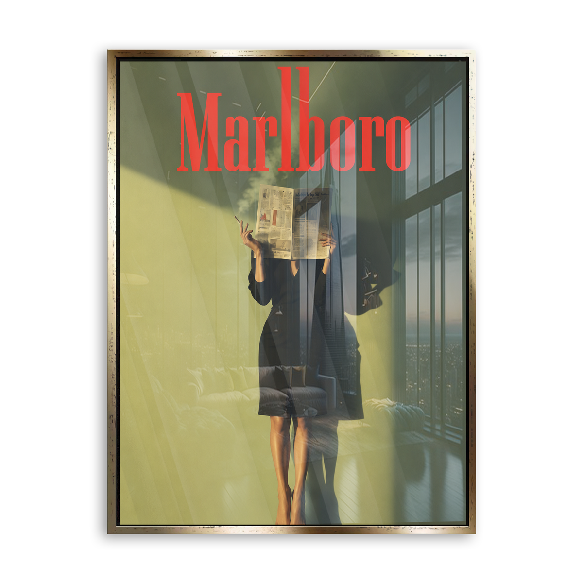 Marlboro - Morning Read - Acrylglas Gold