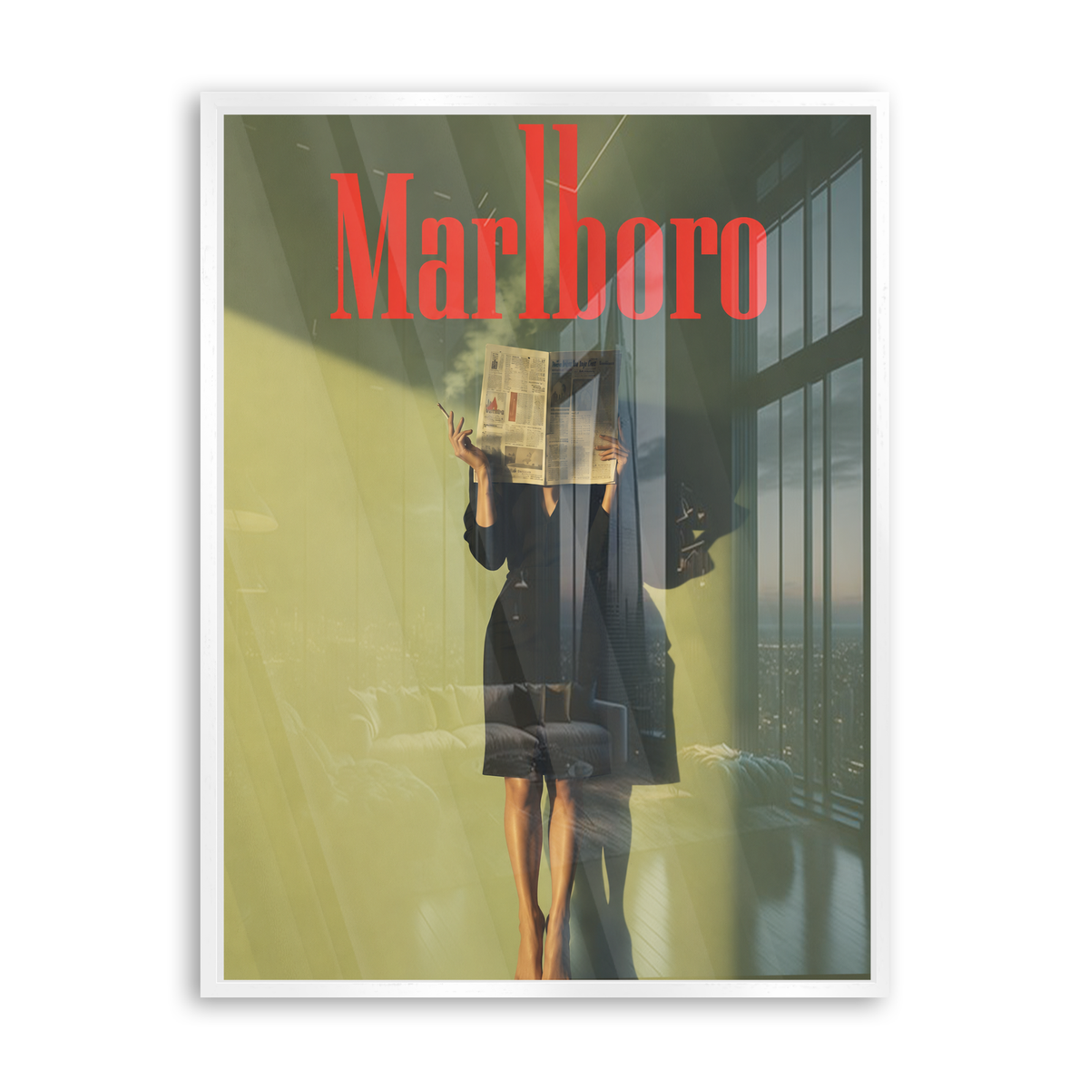 Marlboro - Morning Read - Acrylglas Weiß