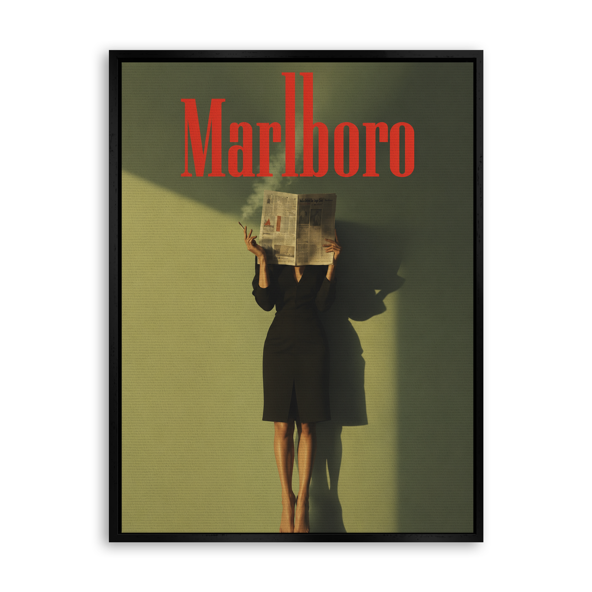 Marlboro - Morning Read - Leinwand Schwarz