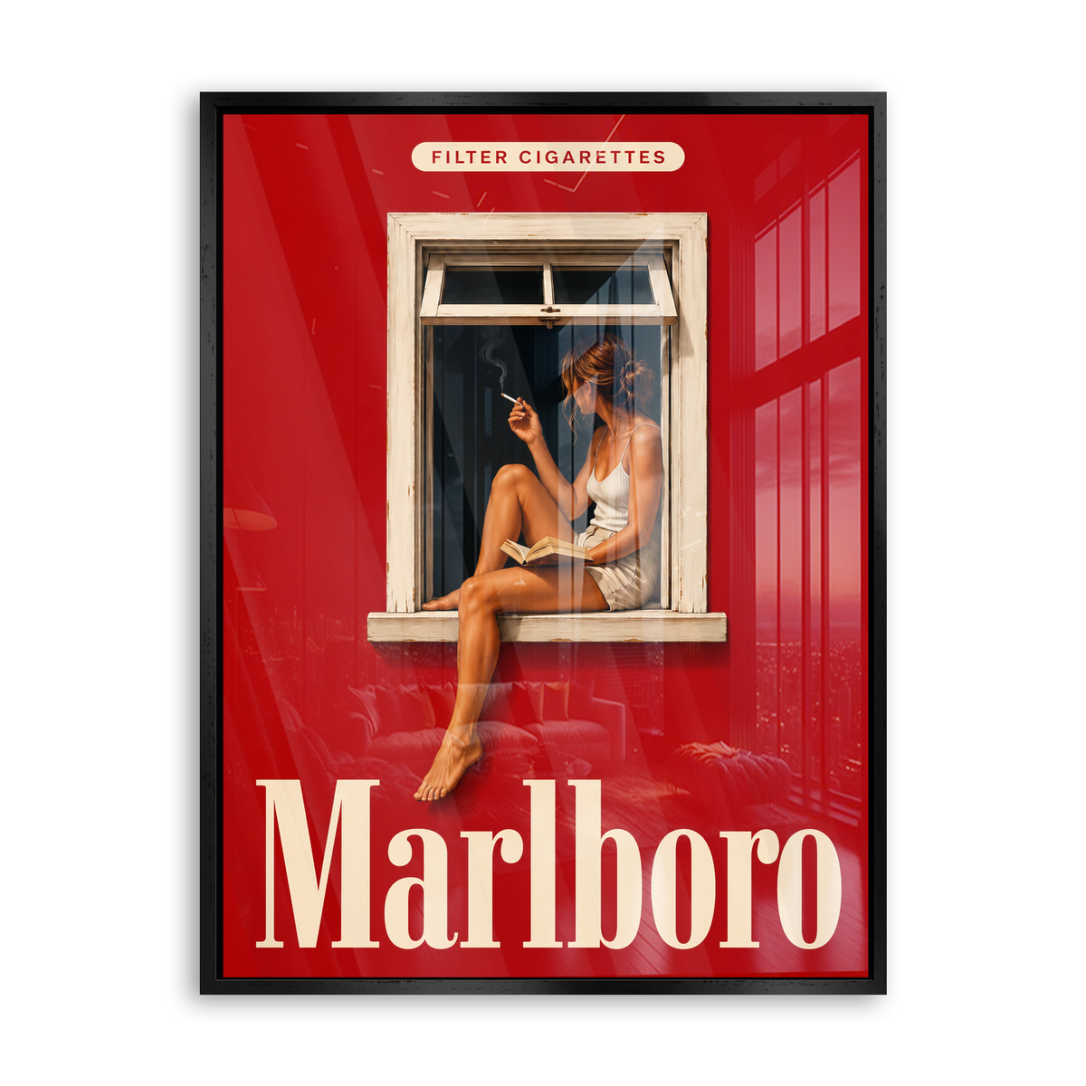 Marlboro - Window Break - Acrylglas Schwarz