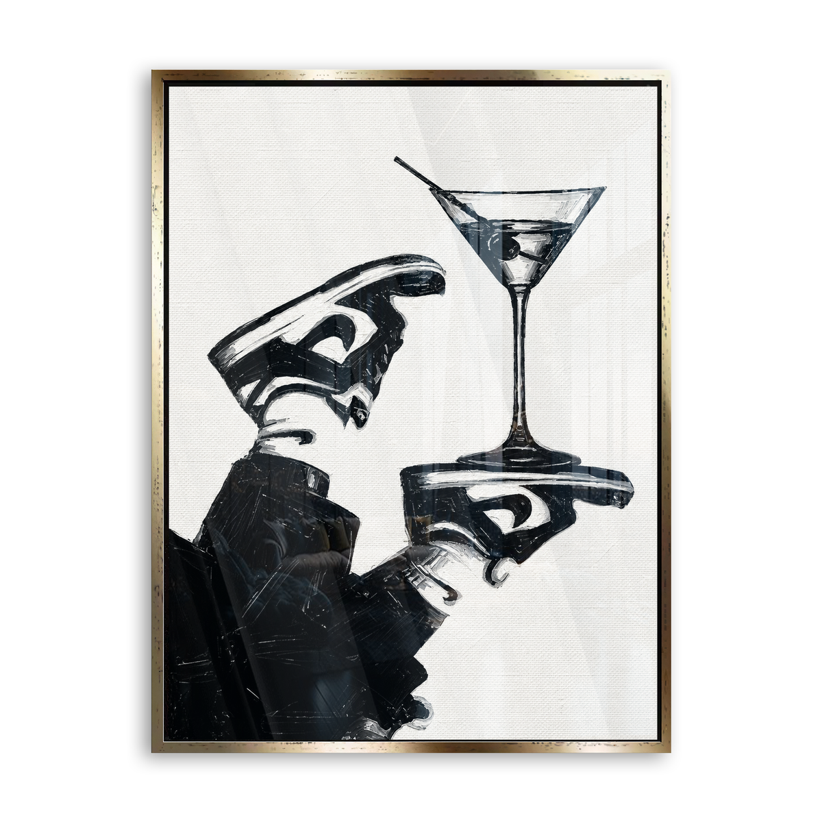 Martini Moment - Acrylglas Gold