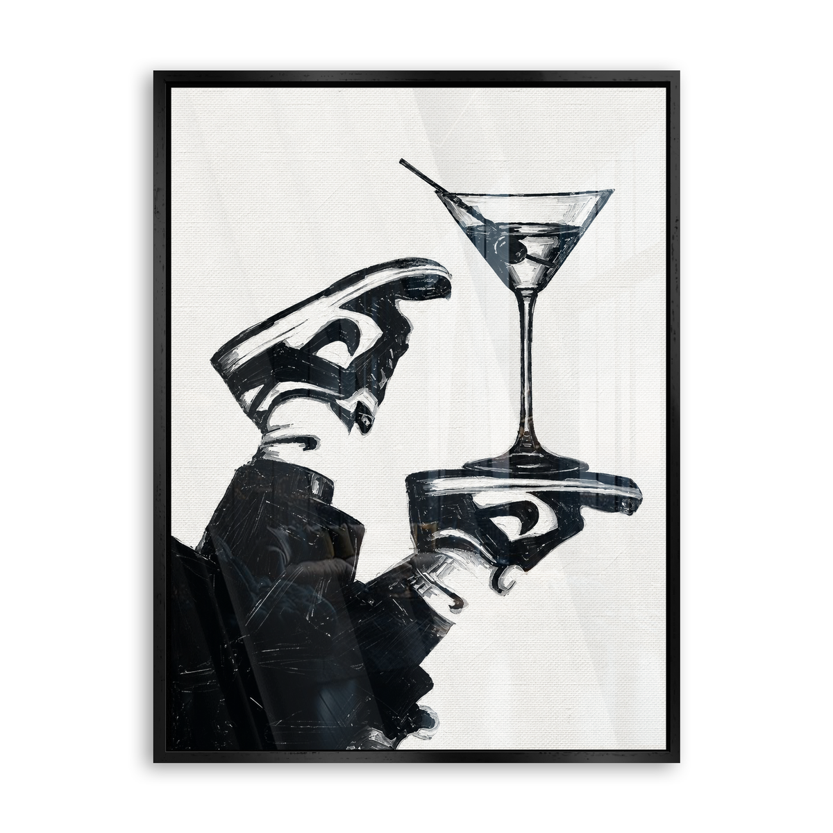 Martini Moment - Acrylglas Schwarz