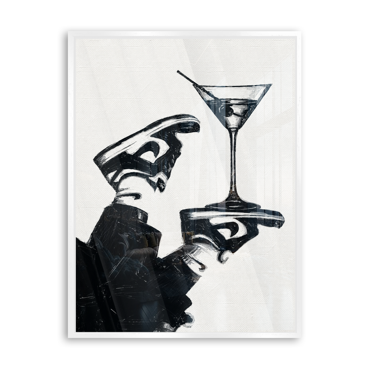 Martini Moment - Acrylglas Weiß
