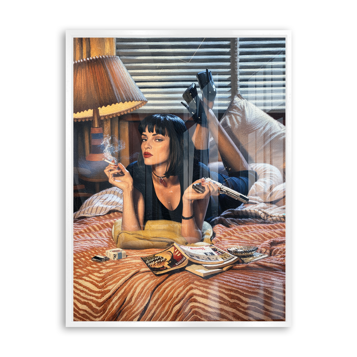 Midnight Muse - Acrylglas Weiß