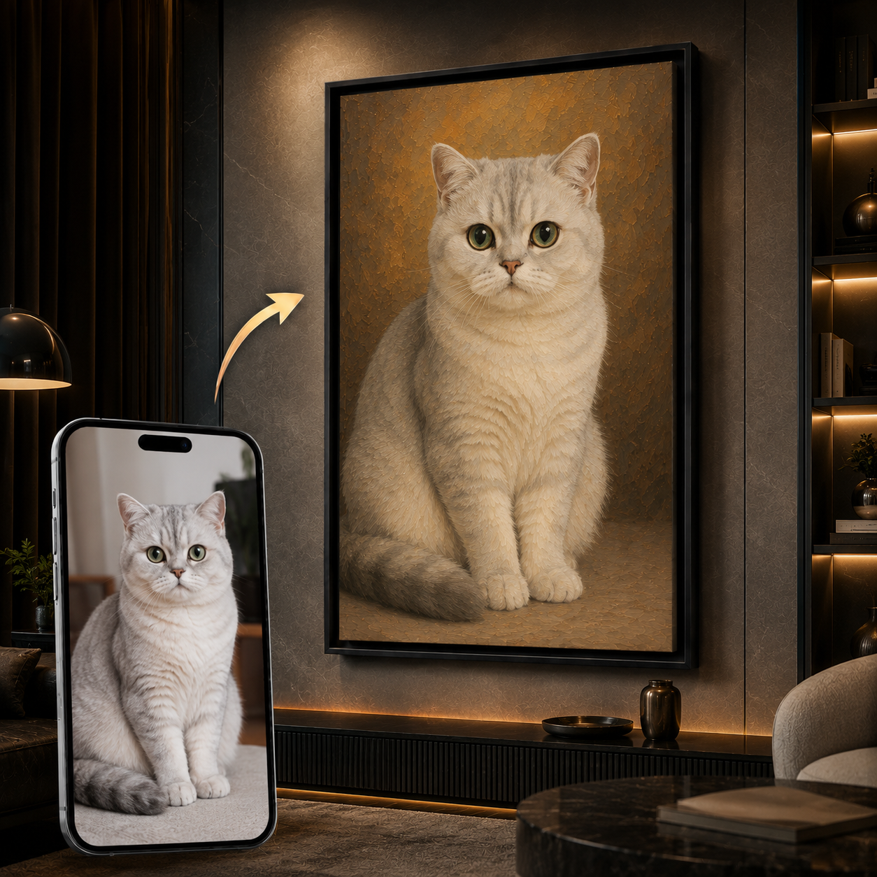 Your Faithful Companion as an Oil Painting