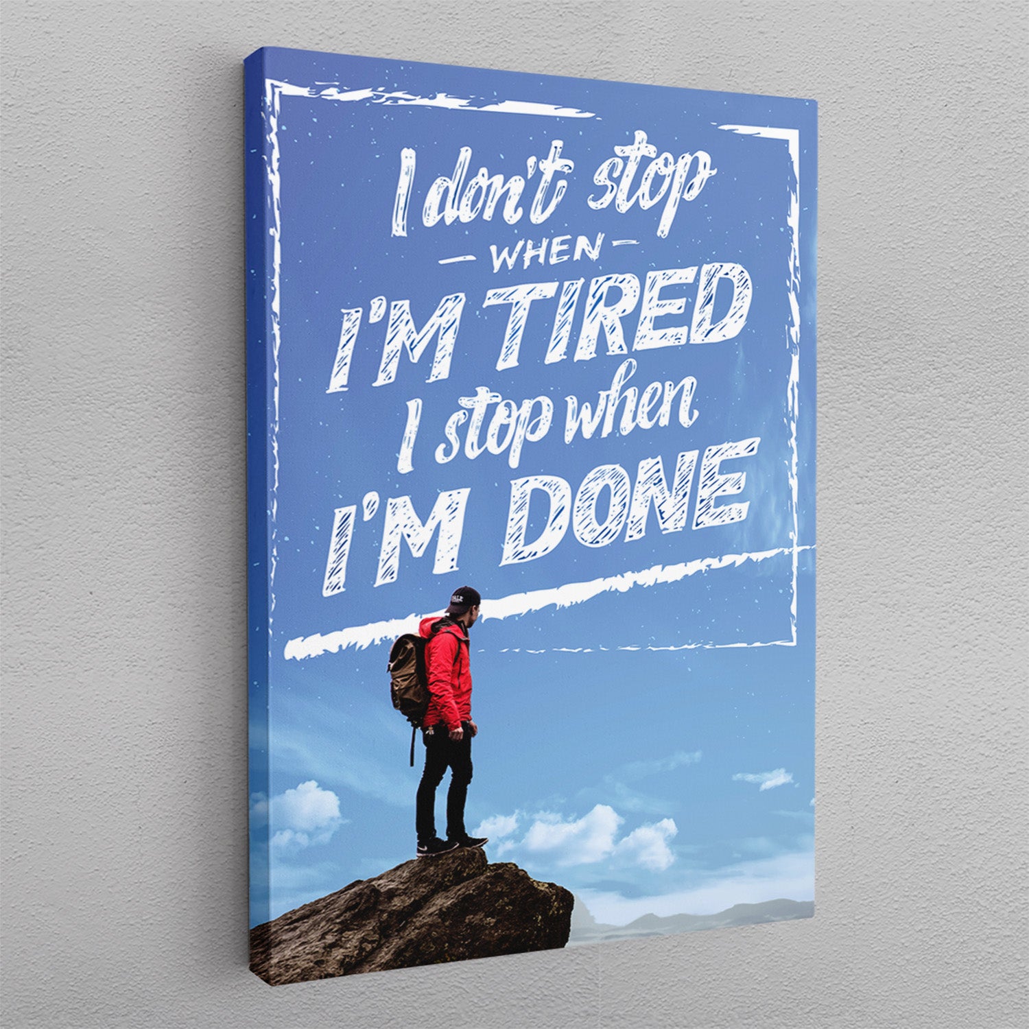 I don't stop