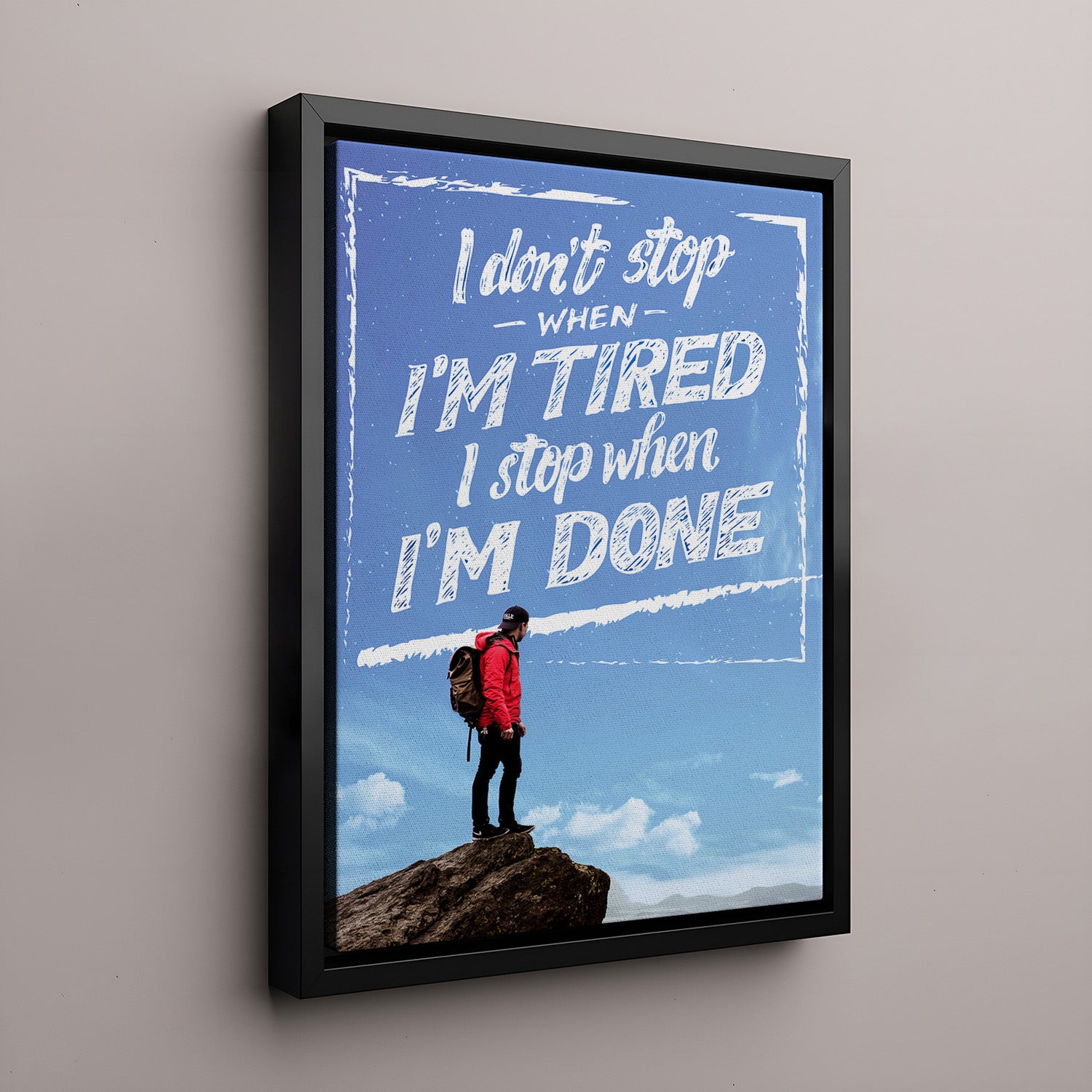 I don't stop