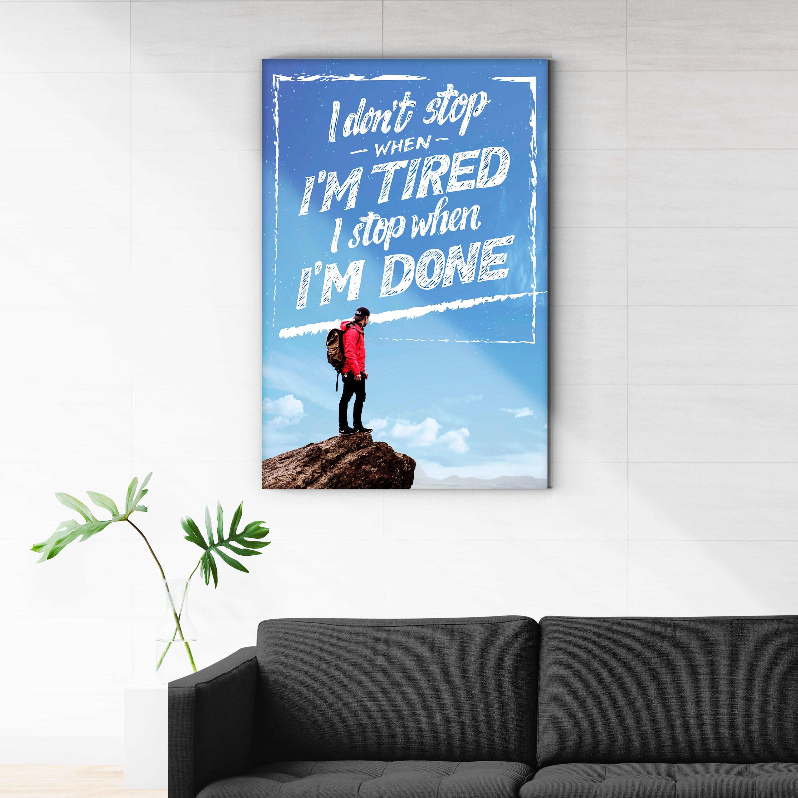I don't stop 