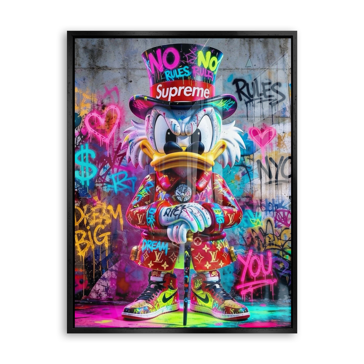Neon Tycoon - Acrylglas Schwarz