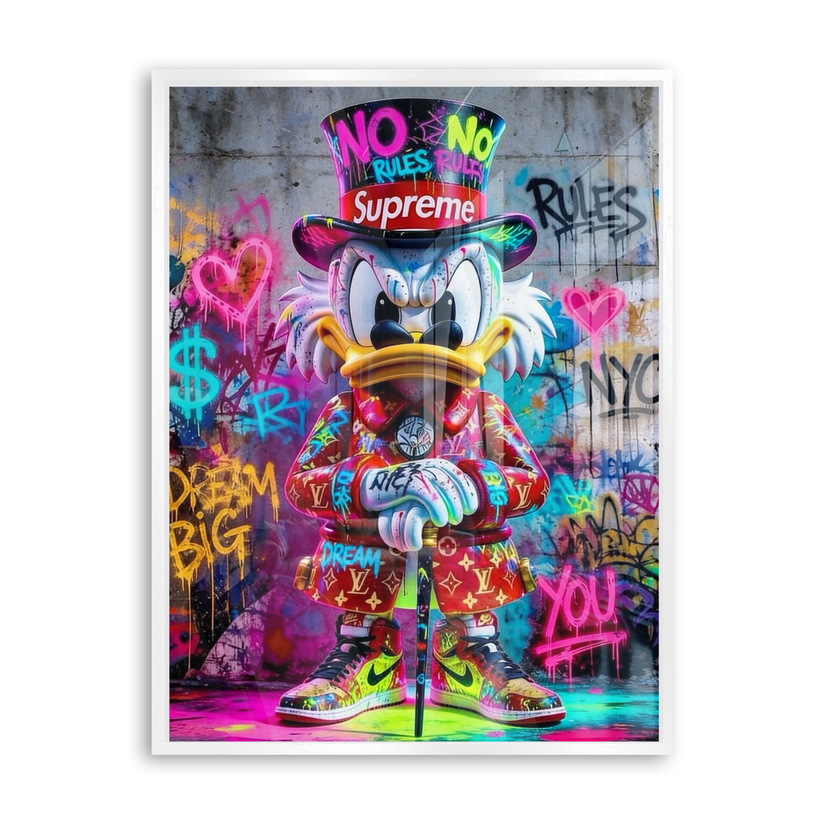 Neon Tycoon - Acrylglas Weiß