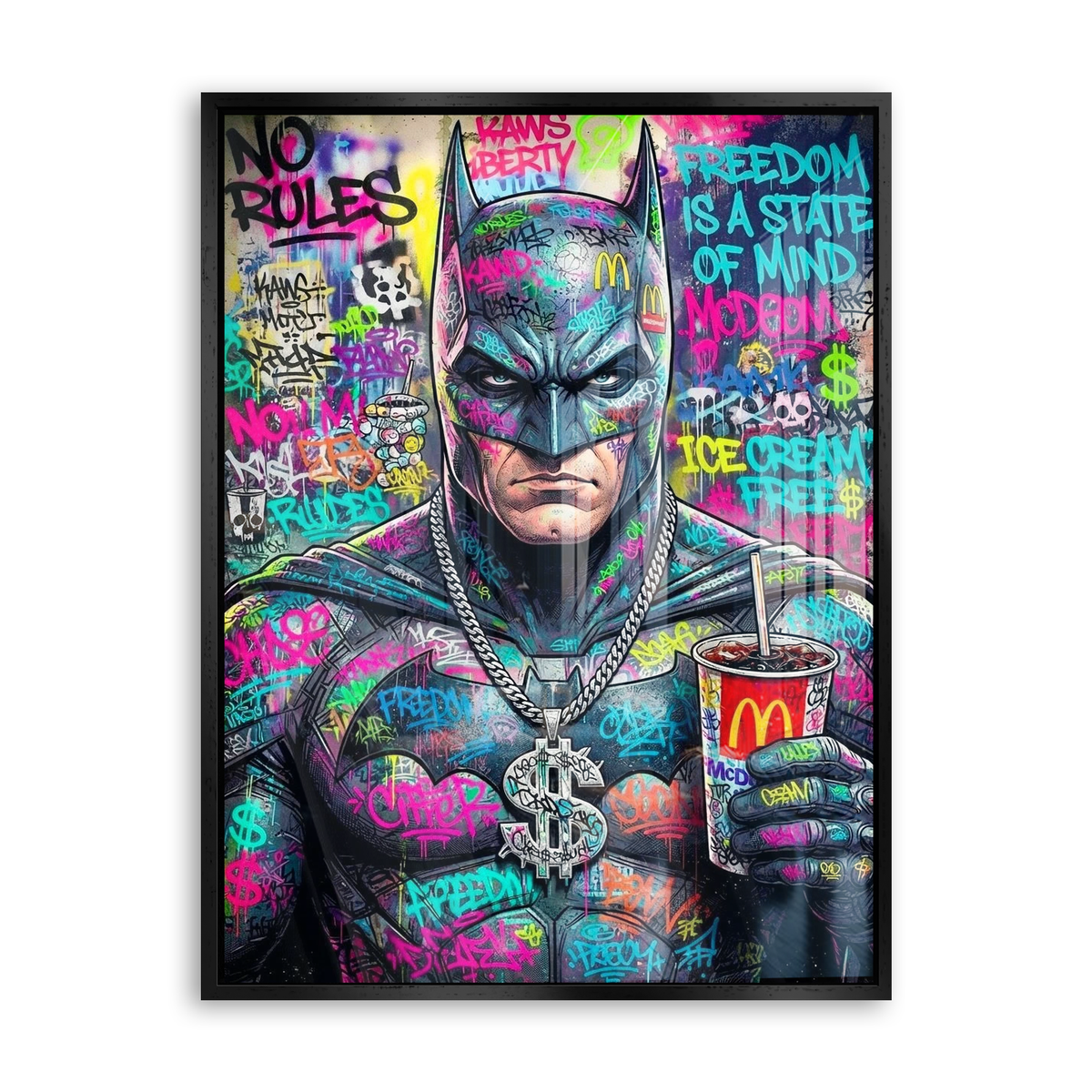 No Rules - Acrylglas Schwarz