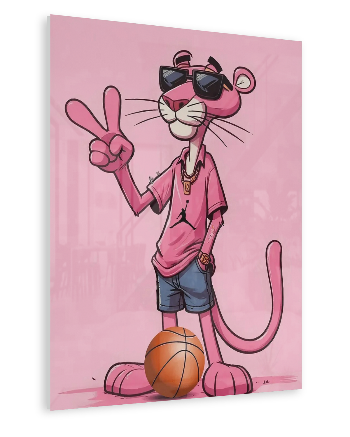 Pink Court - Acrylglas Ohne Rahmen