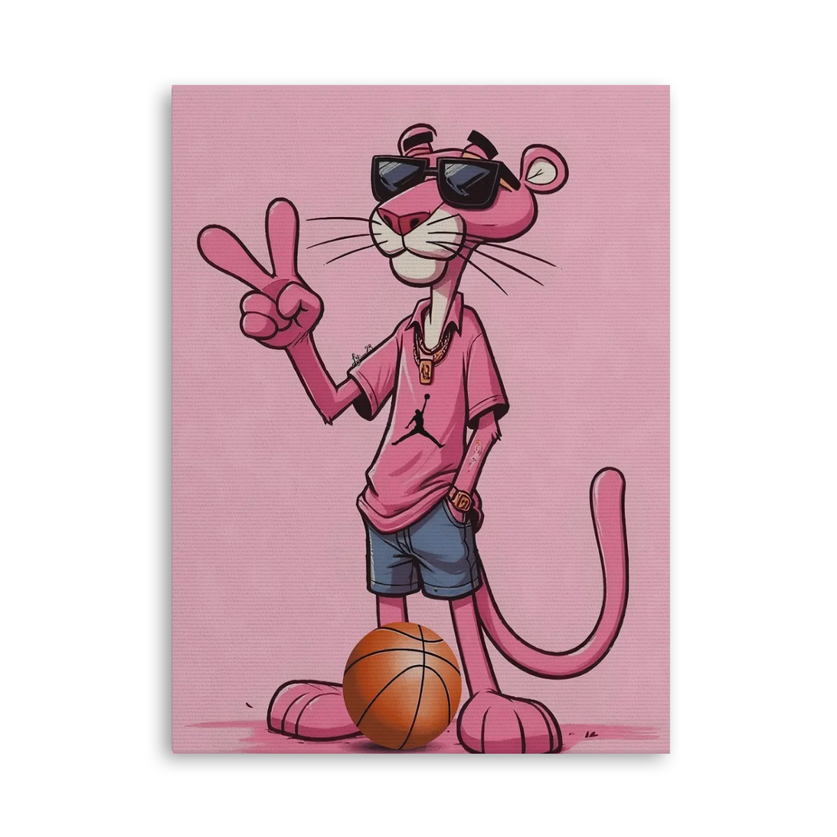 Pink Court - Leinwand Ohne Rahmen