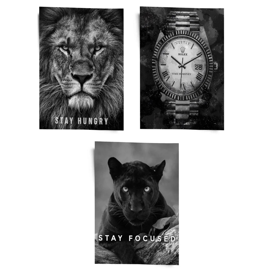 Stay Hungry, Luxury Watch & Stay Focused - Bundle