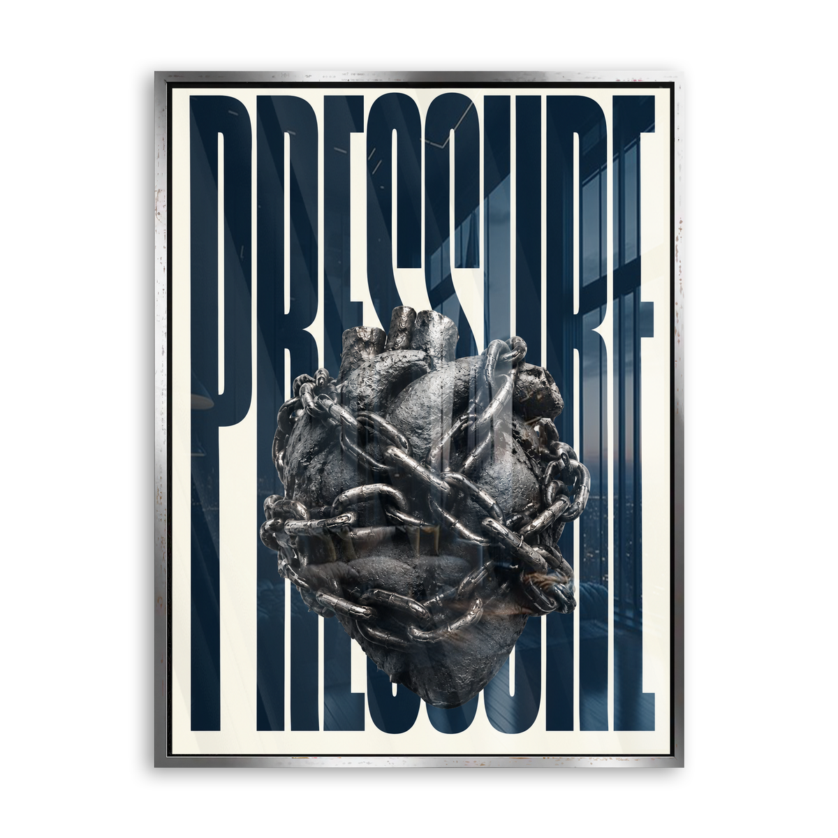 Pressure - Acrylglas Silber