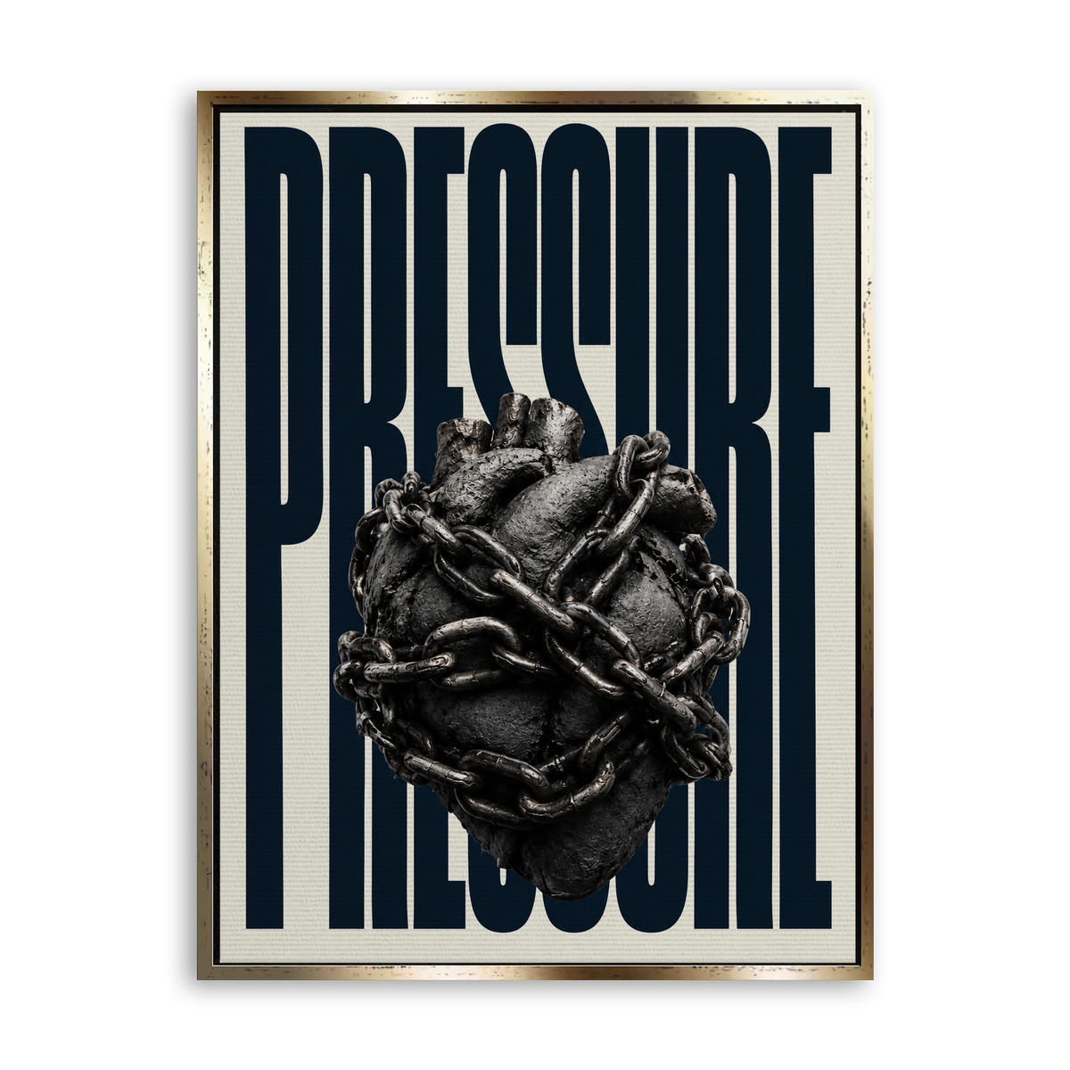 Pressure - Leinwand Gold