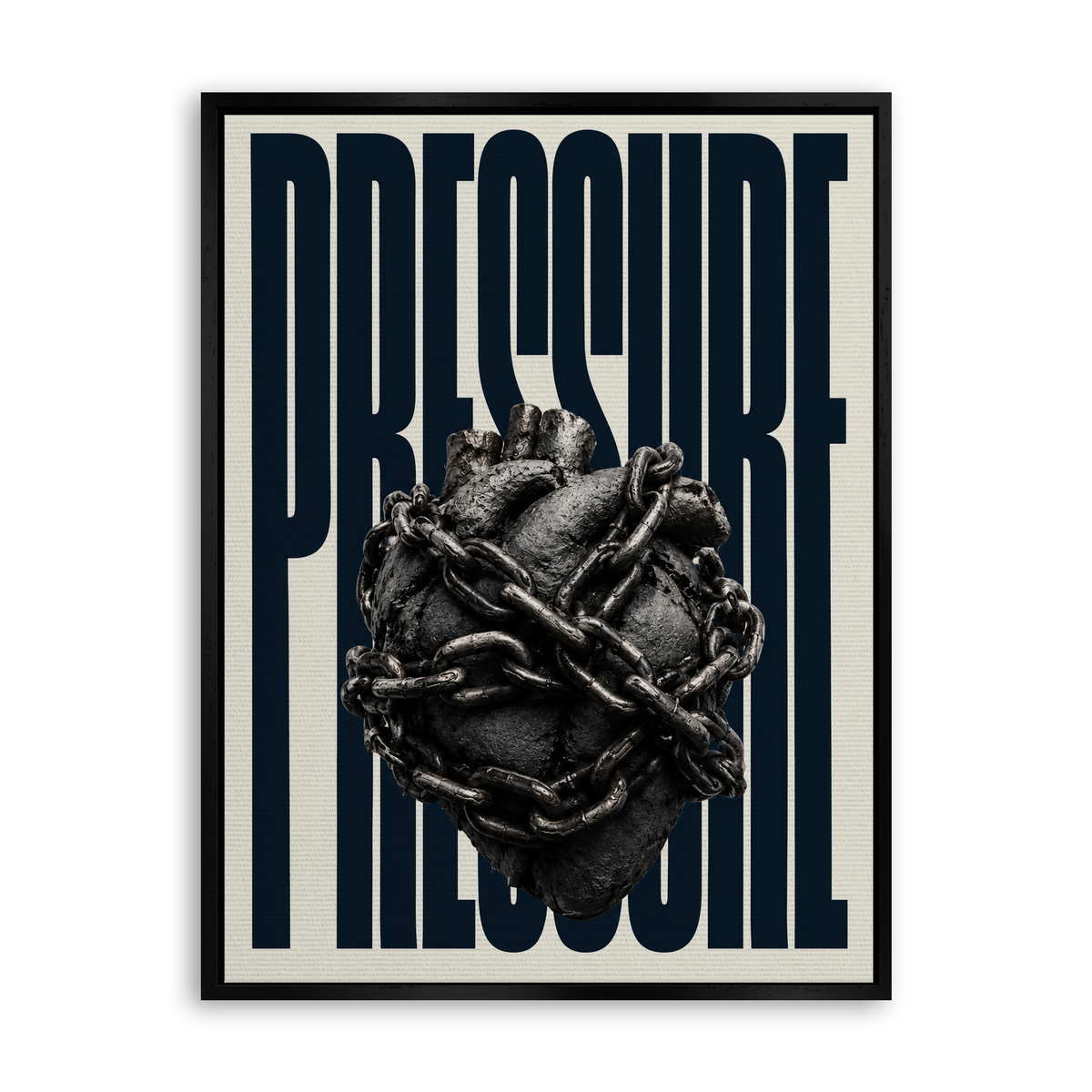 Pressure - Leinwand Schwarz
