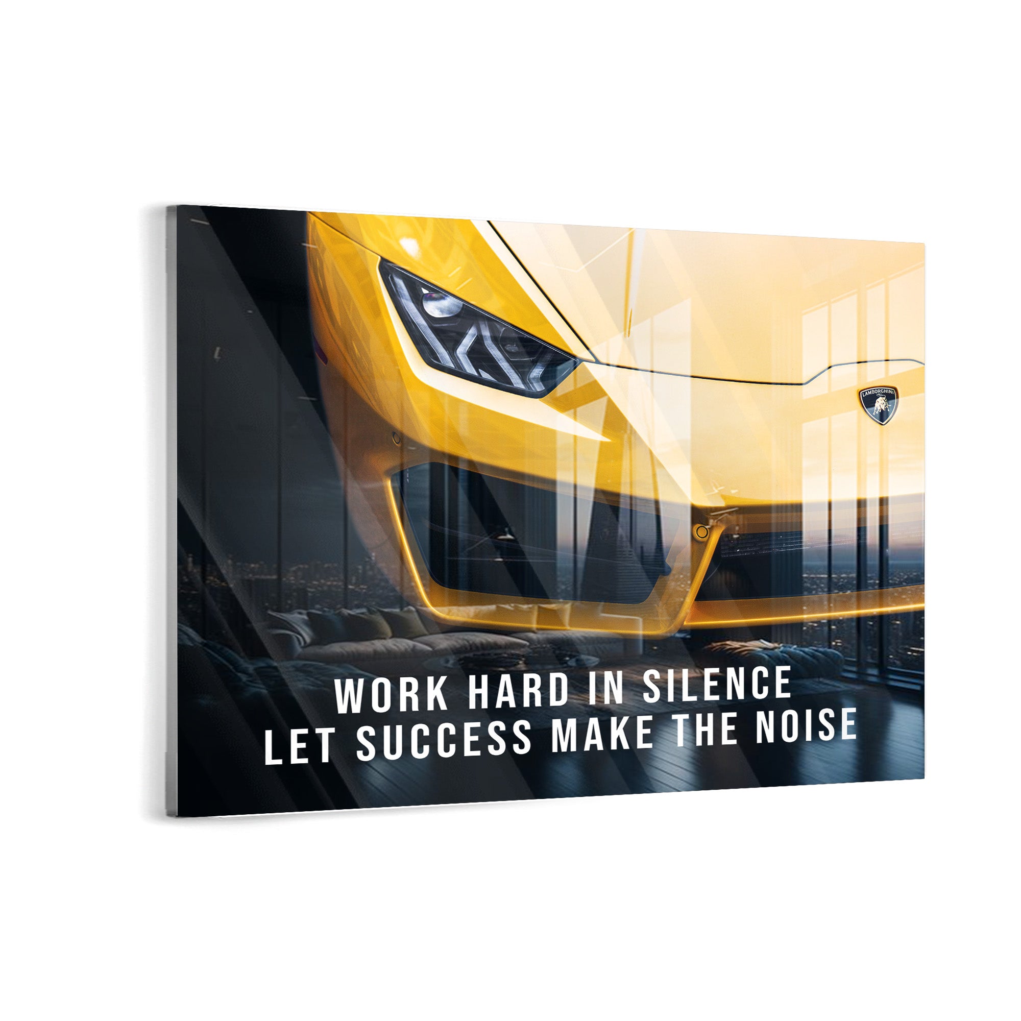 Work hard in silence 
