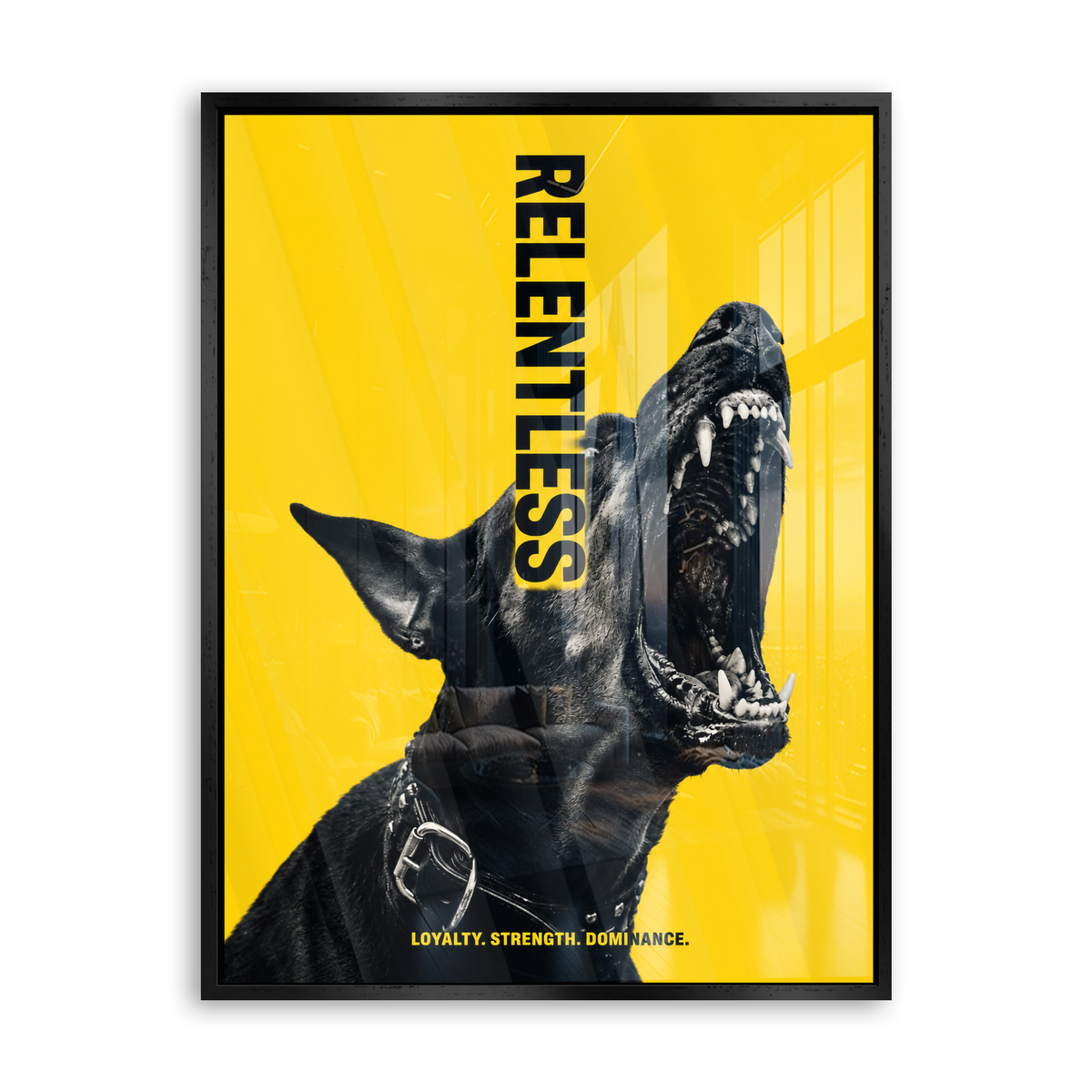 Relentless - Acrylglas Schwarz