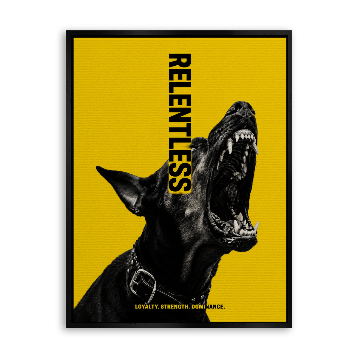 Relentless - Leinwand Schwarz