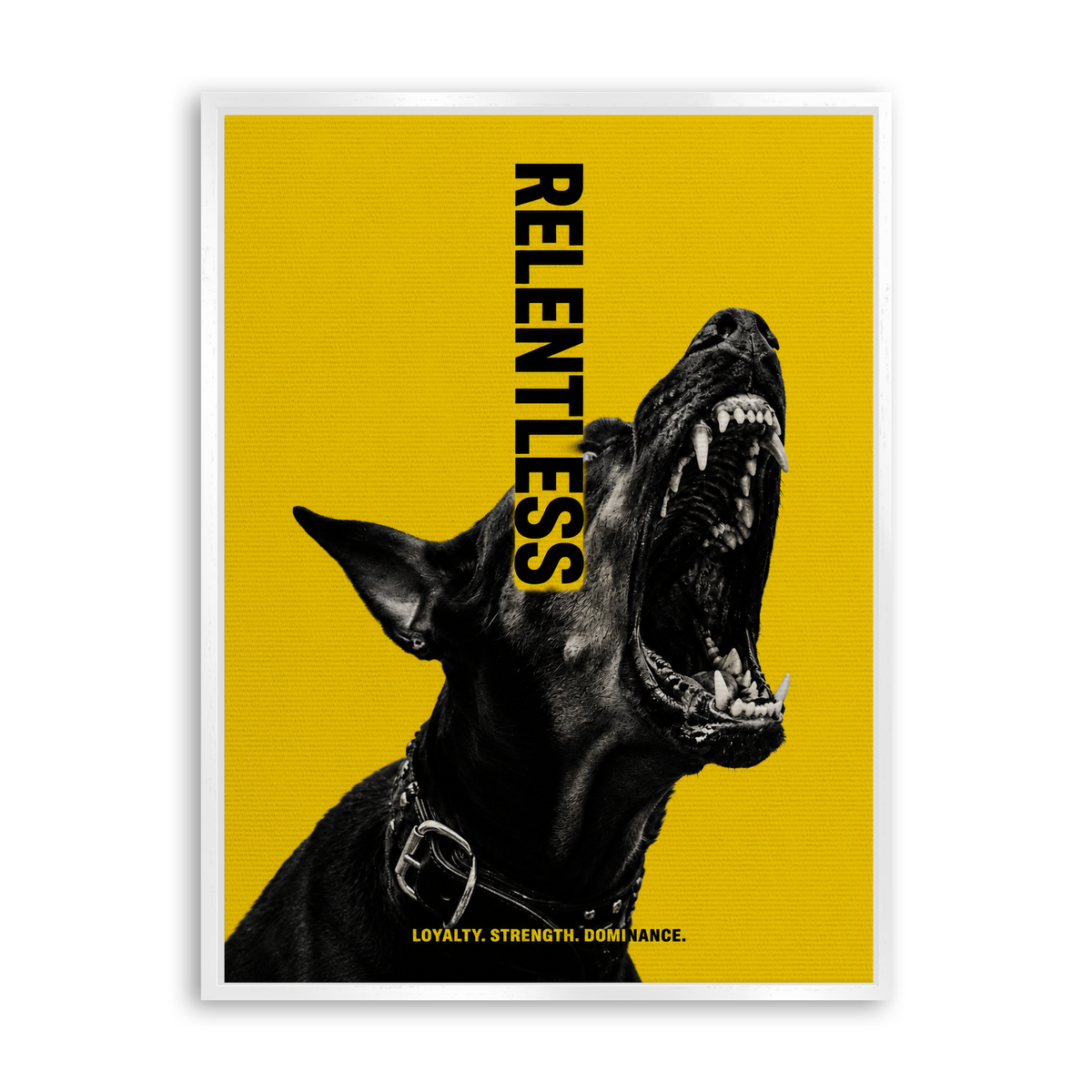 Relentless - Leinwand Weiß
