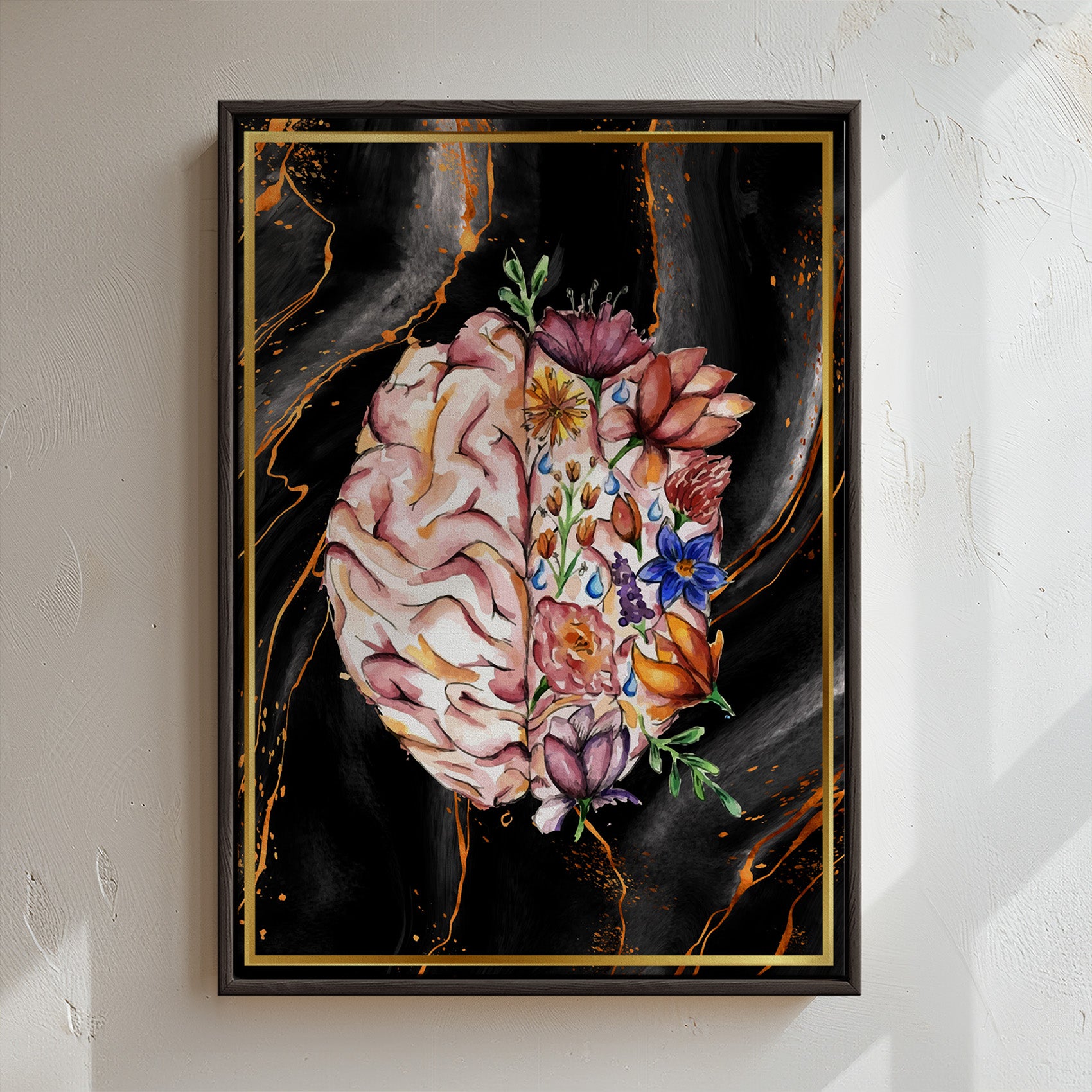 Human Brain Anatomy Art