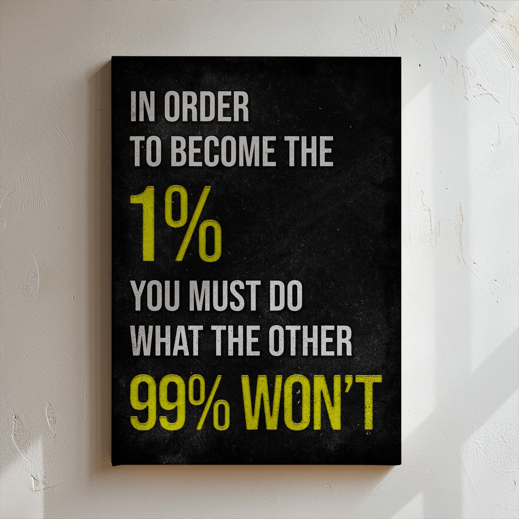 In Order To Become The1%