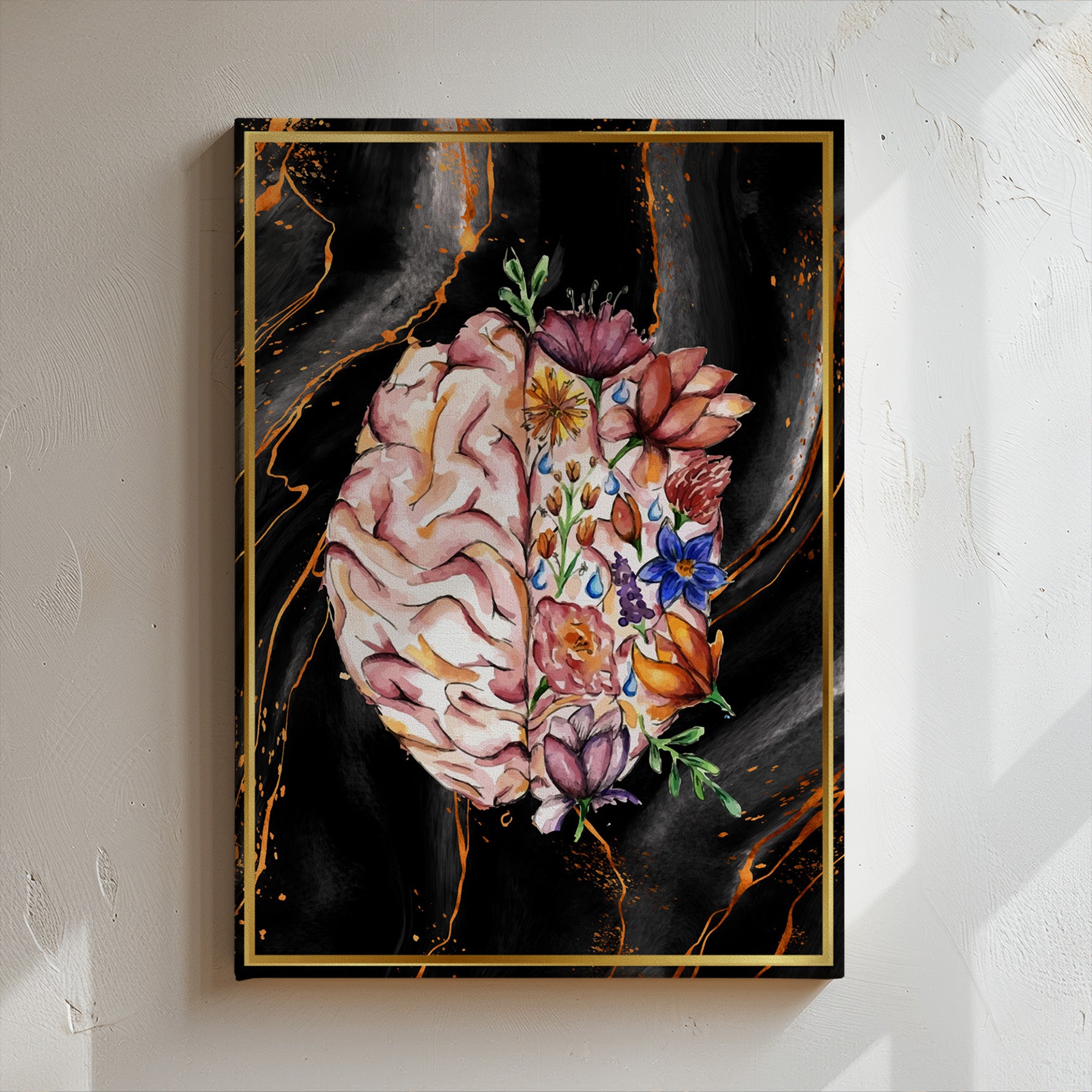 Human Brain Anatomy Art