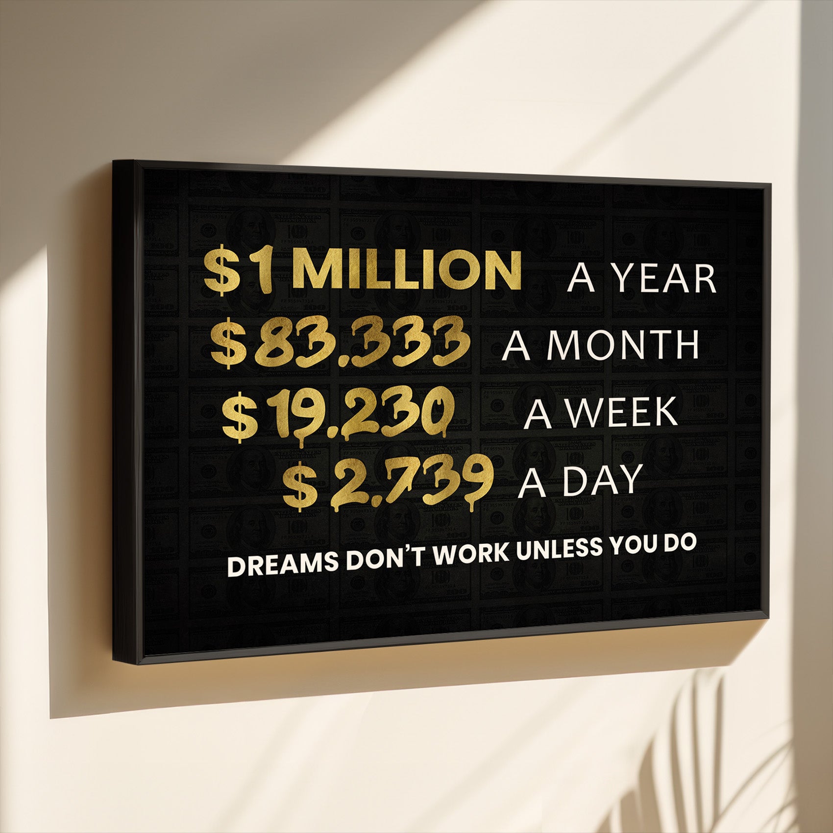 Dreams don't work unless you do 