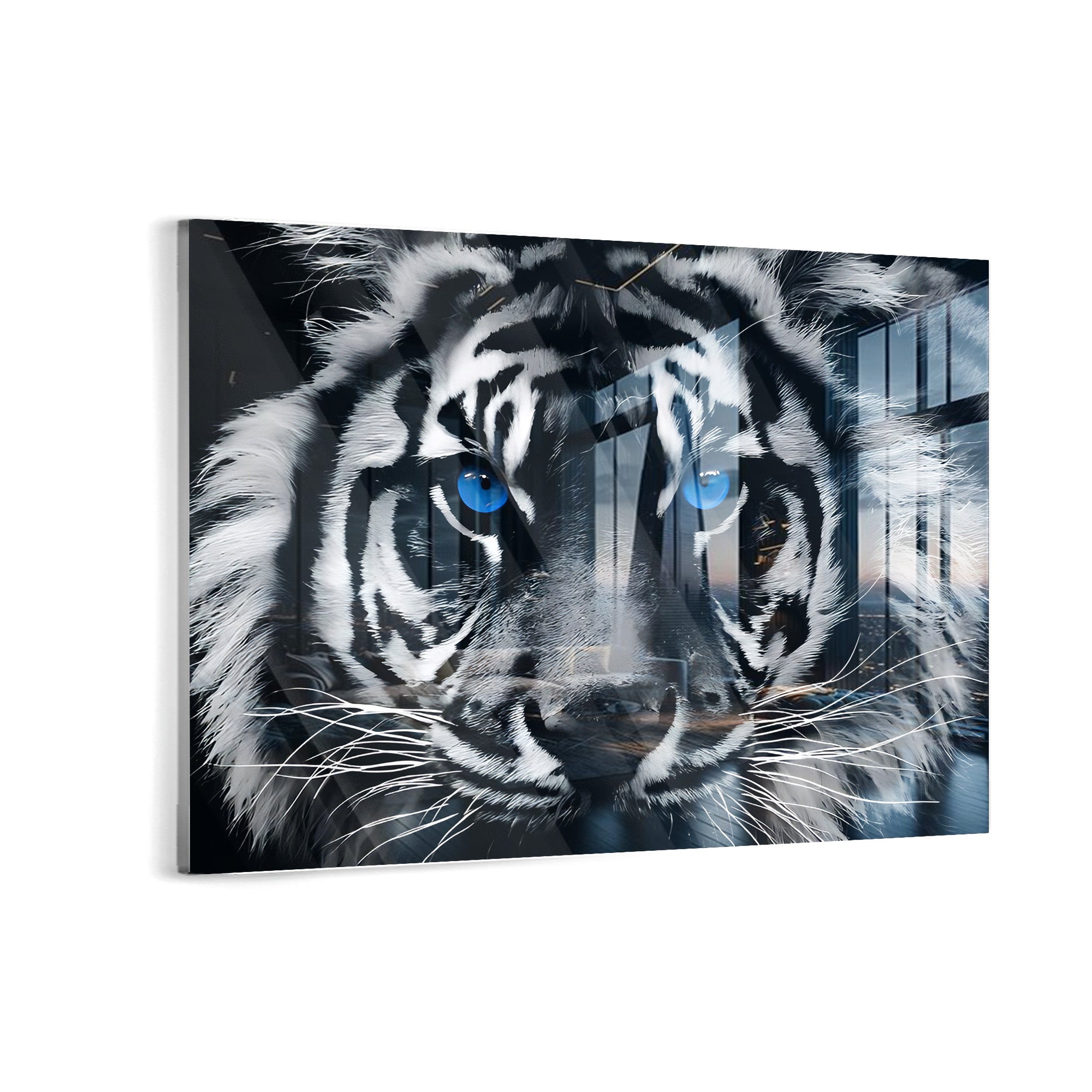 Blue Eyes Tiger Canvas 