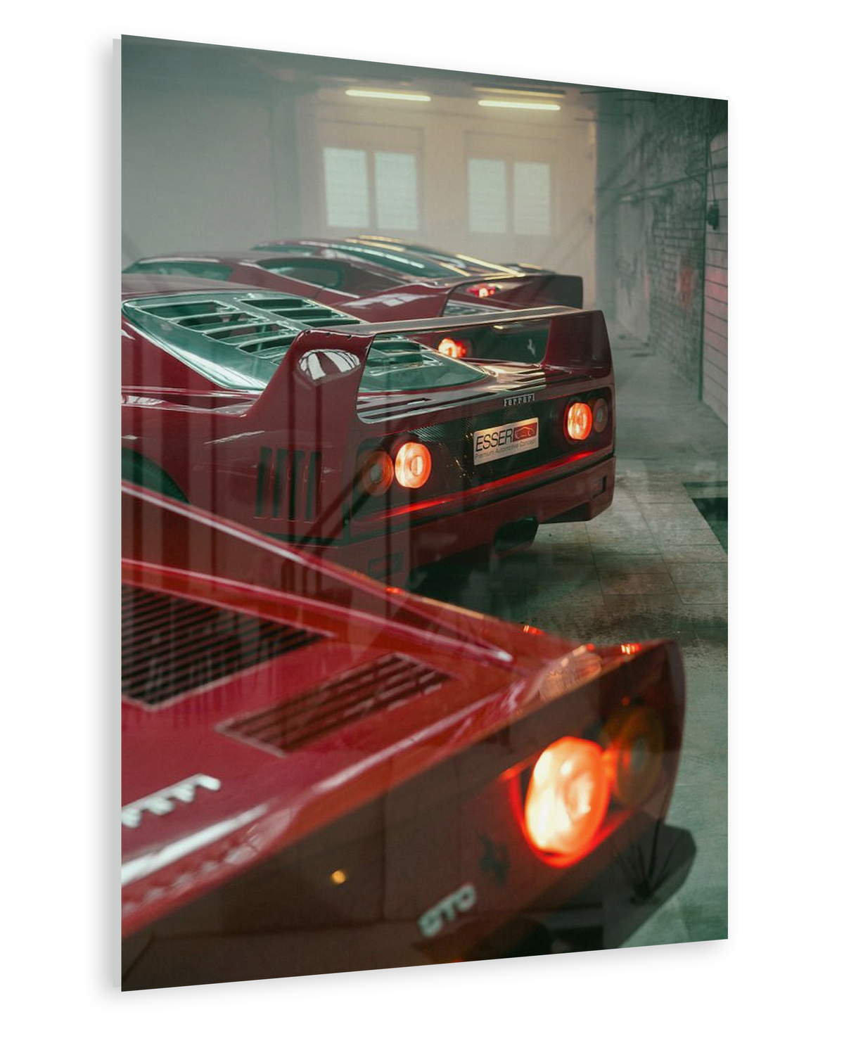 Scarlet Garage - Acrylglas Ohne Rahmen