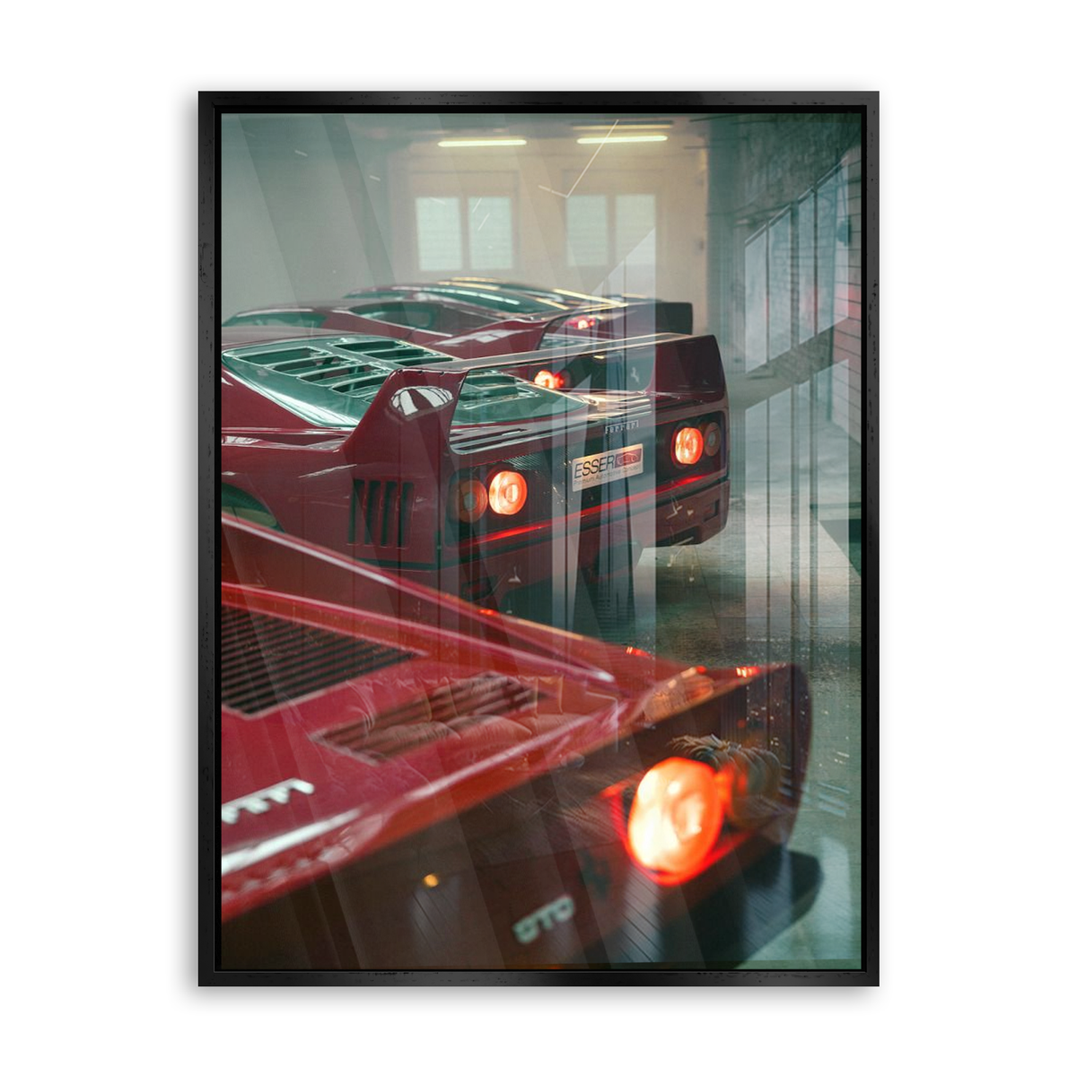Scarlet Garage - Acrylglas Schwarz