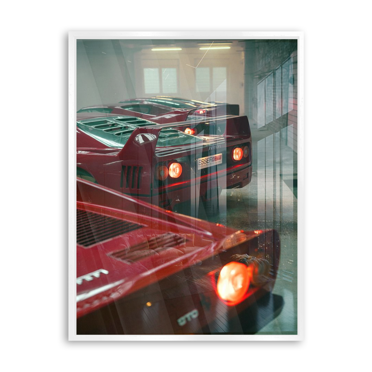 Scarlet Garage - Acrylglas Weiß