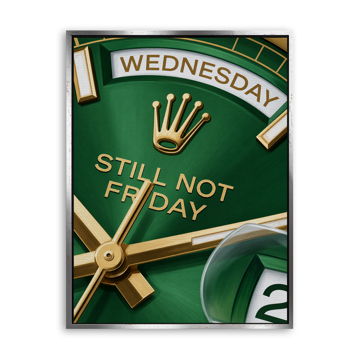 Still Not Friday - Leinwand Silber