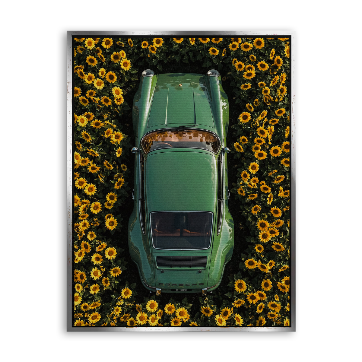 Sunflower Drive - Leinwand Silber