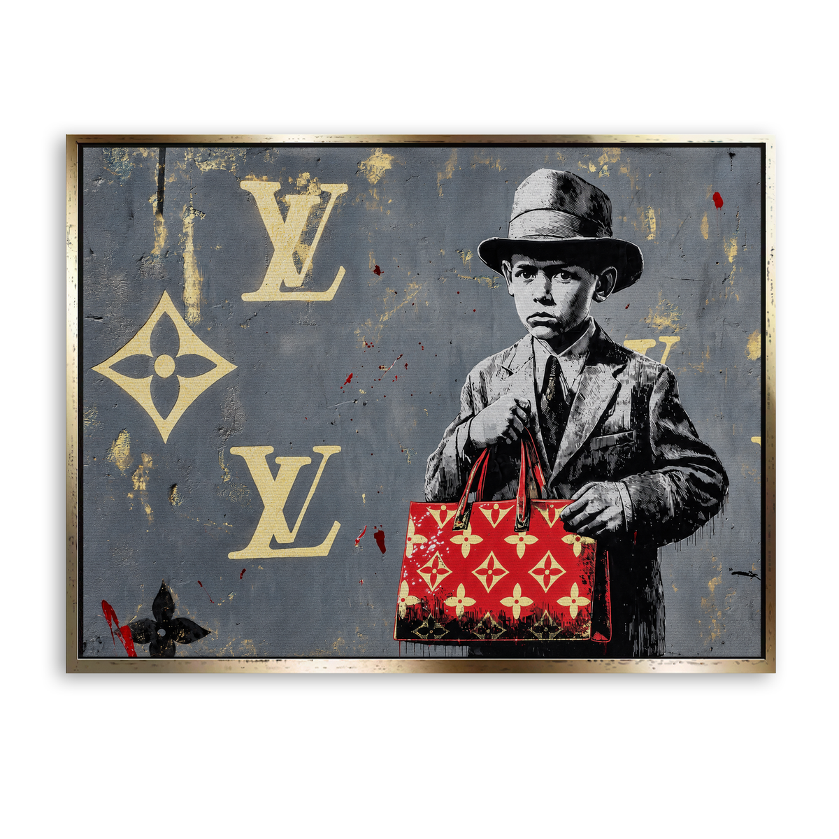 The Little Collector - Leinwand Gold