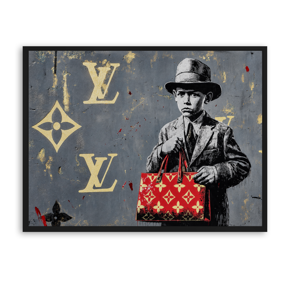 The Little Collector - Leinwand Schwarz