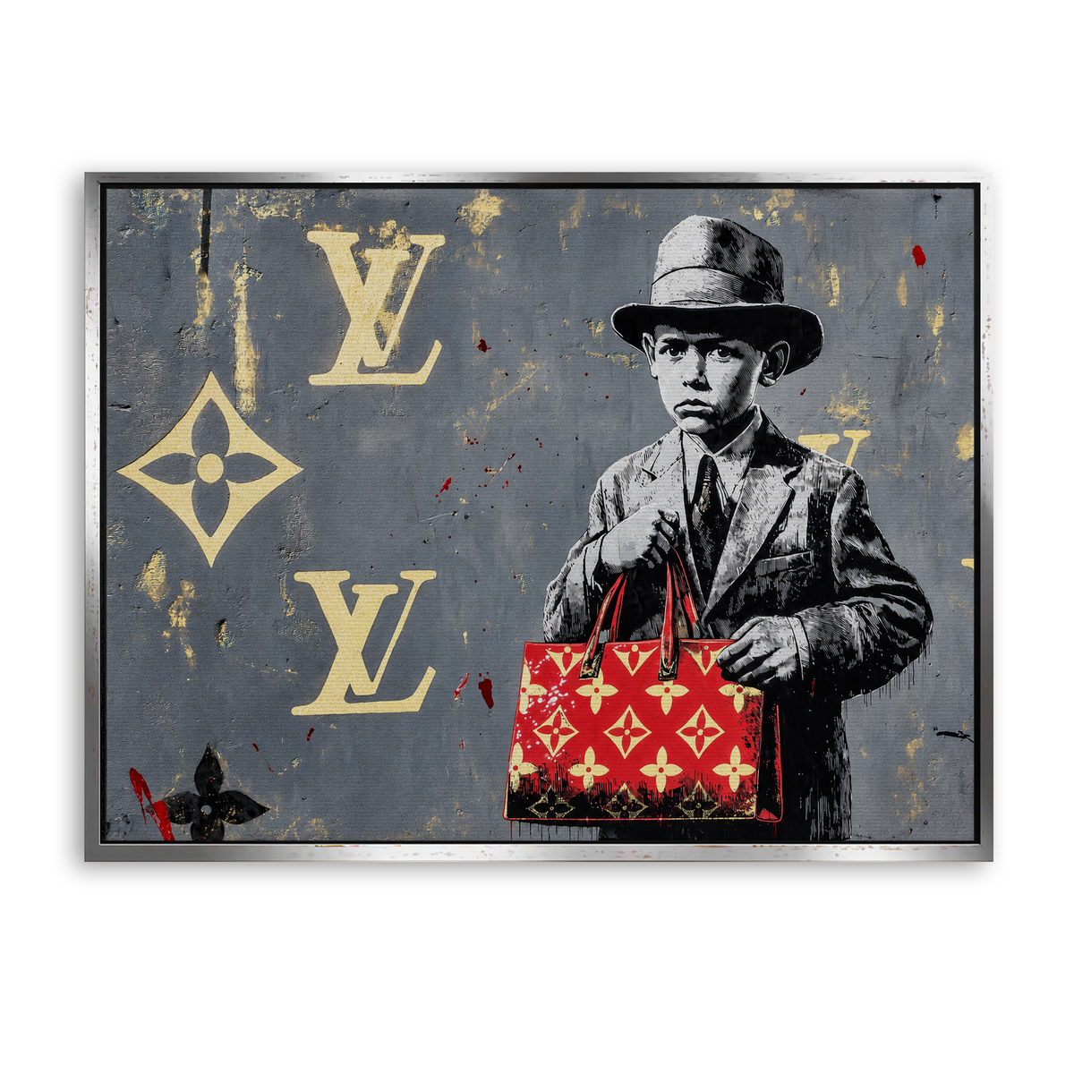 The Little Collector - Leinwand Silber