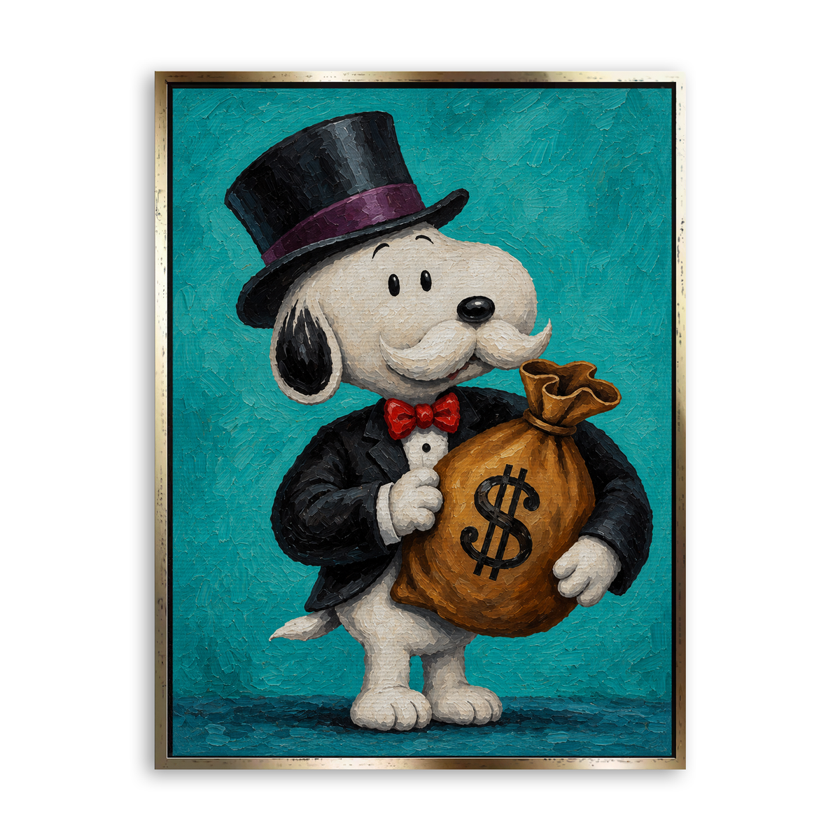 The Little Tycoon - Leinwand Gold