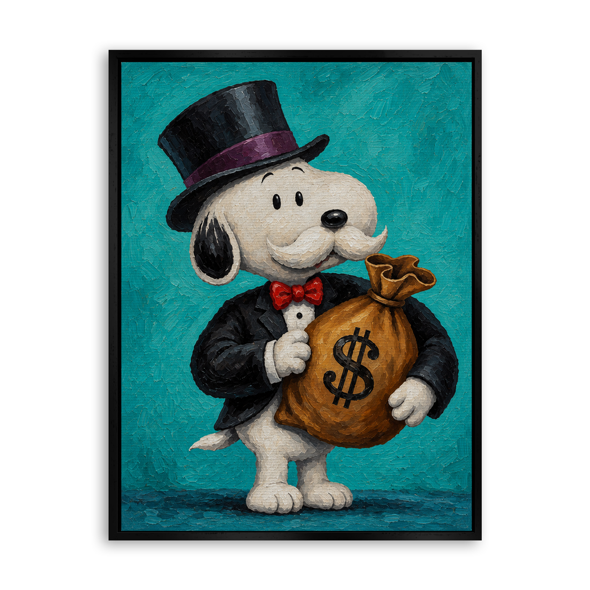 The Little Tycoon - Leinwand Schwarz